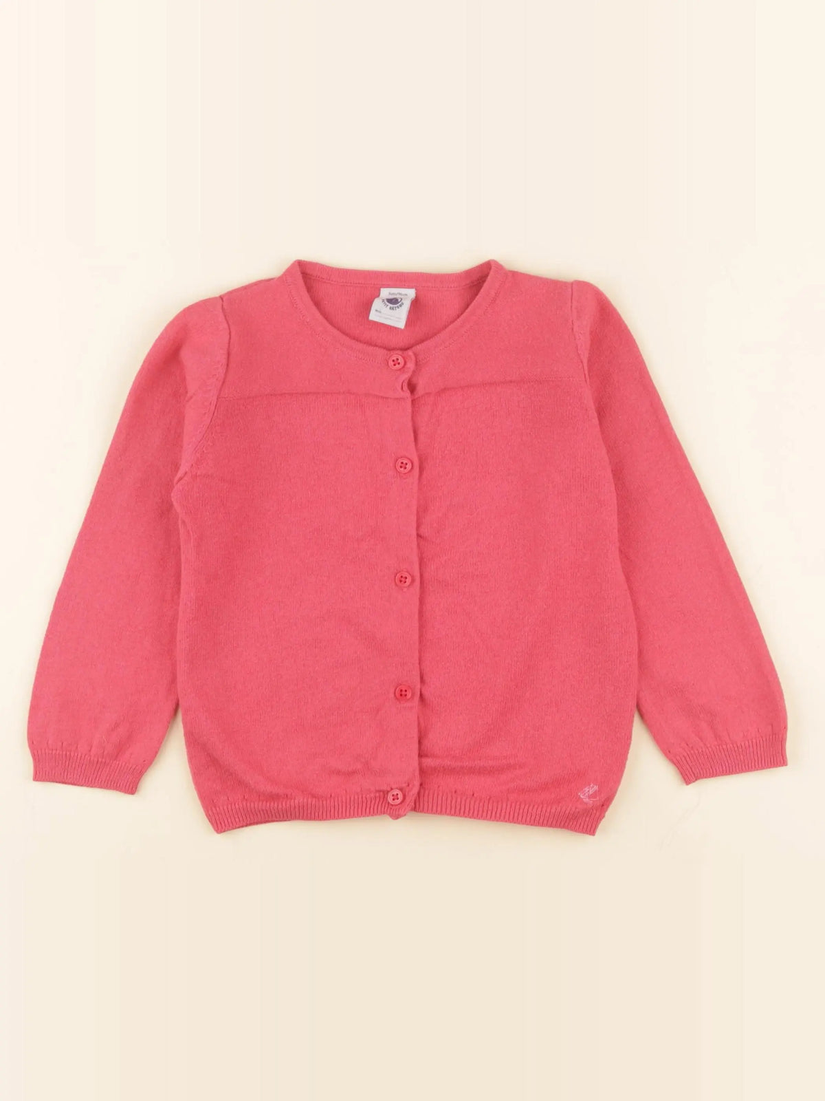 Petit Bateau - gilet rose - 3 ans
