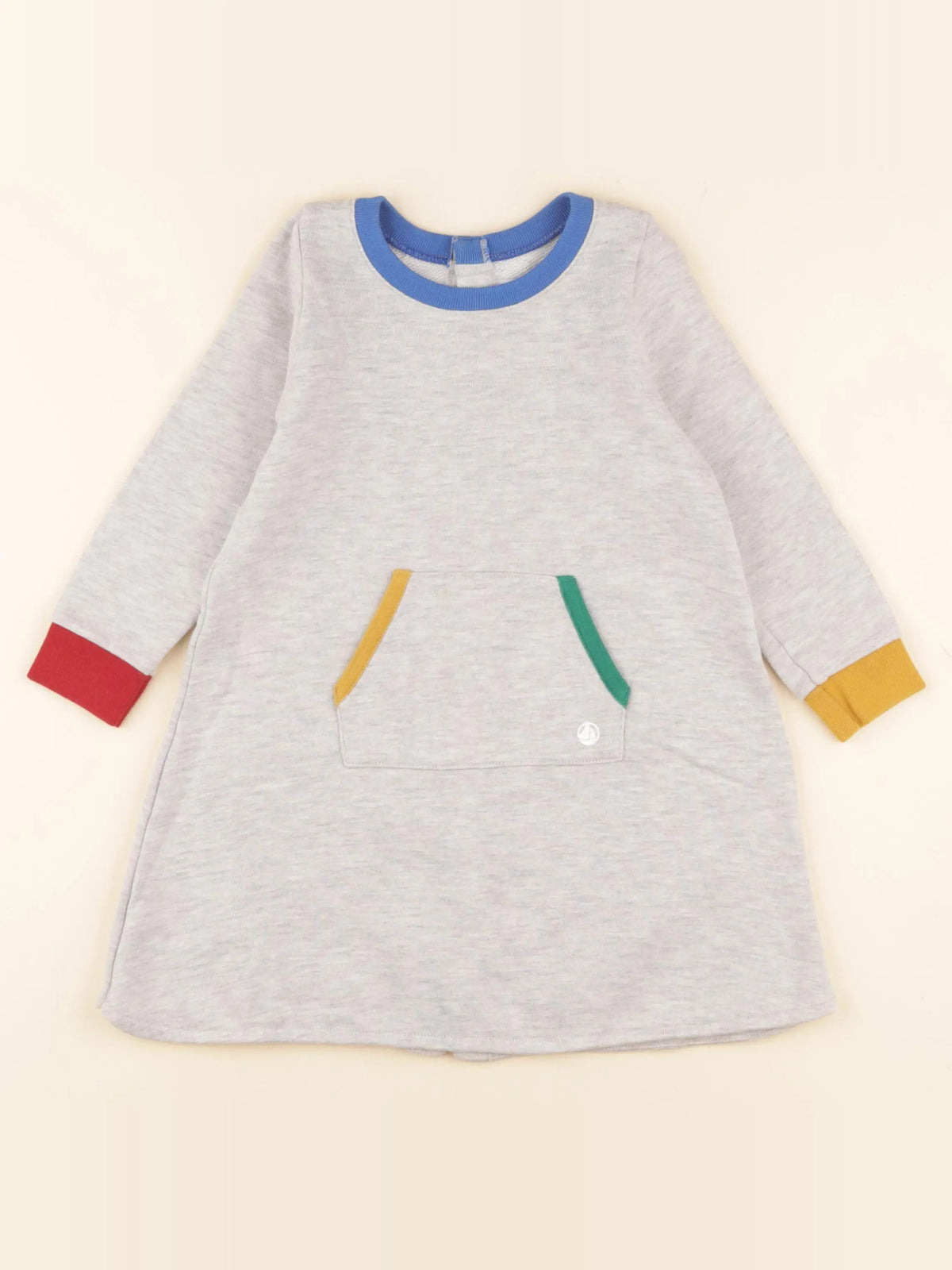 Petit Bateau - robe gris - 36 mois