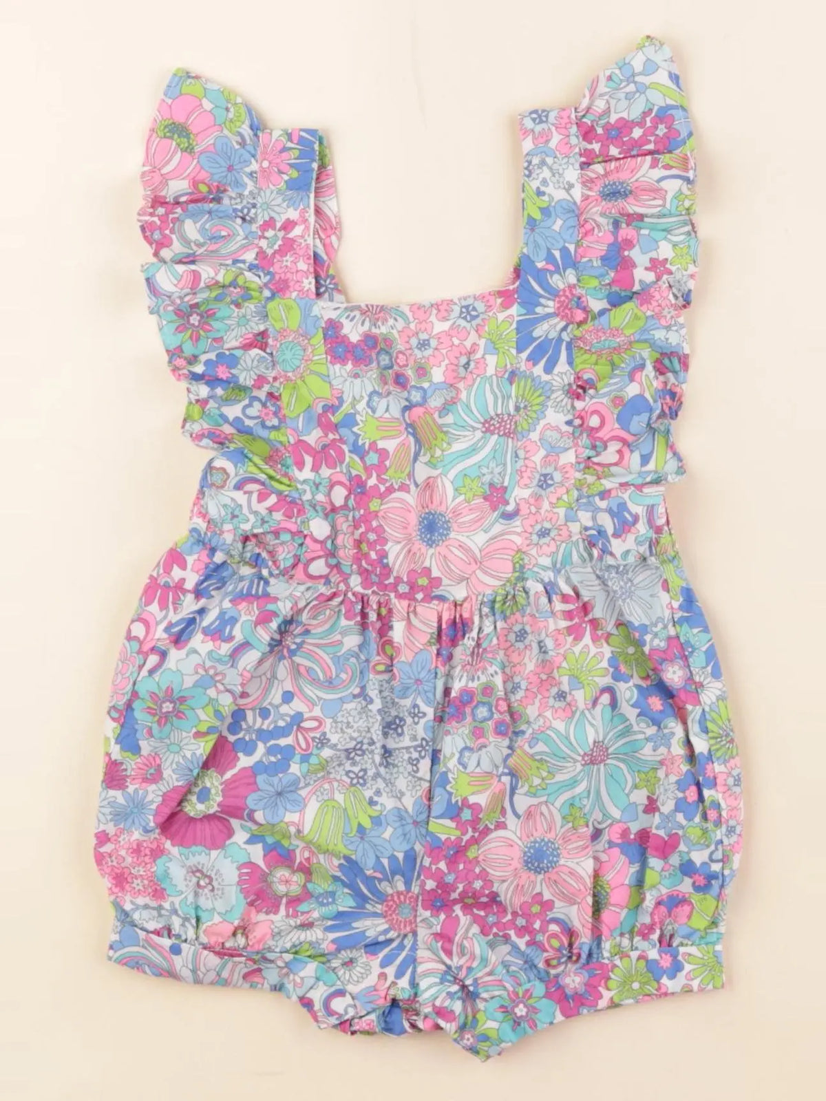 Jacadi - salopette liberty multicolore - 6 mois
