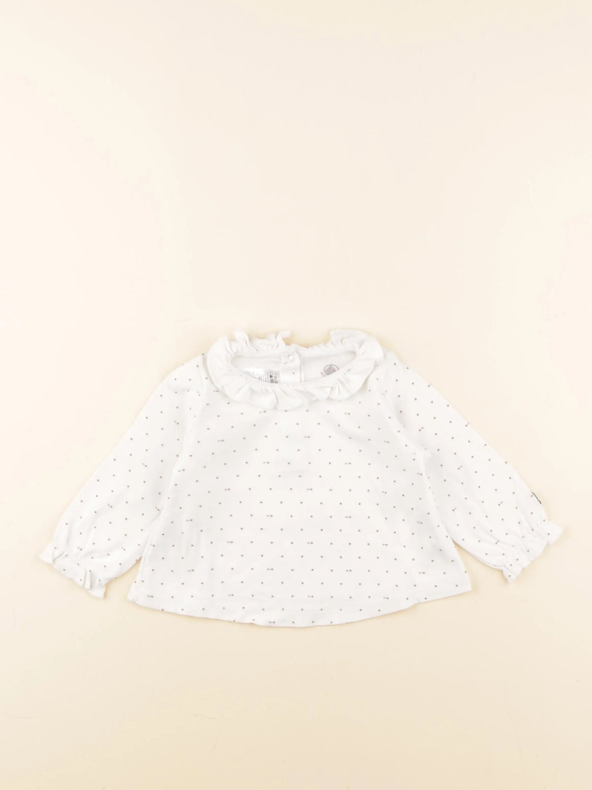 Petit Bateau - tee-shirt blanc - 12 mois