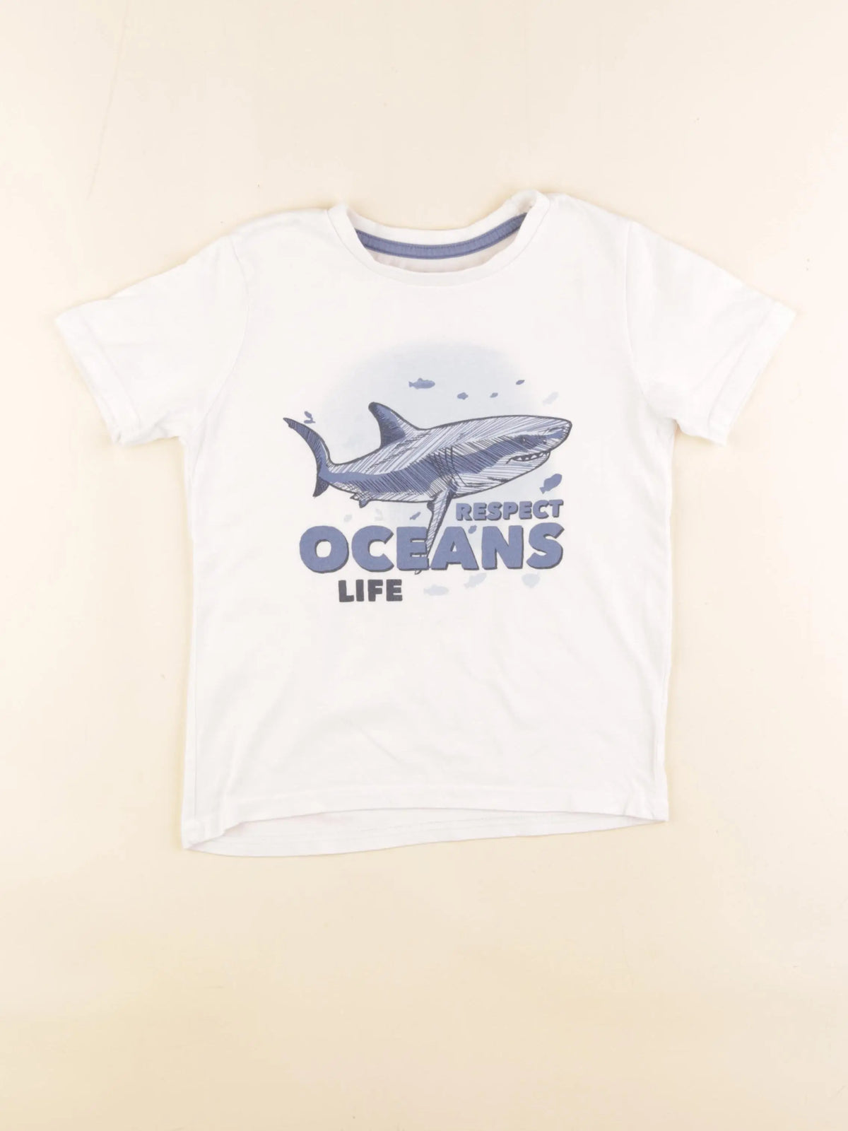 Vertbaudet - tee-shirt blanc - 6 ans