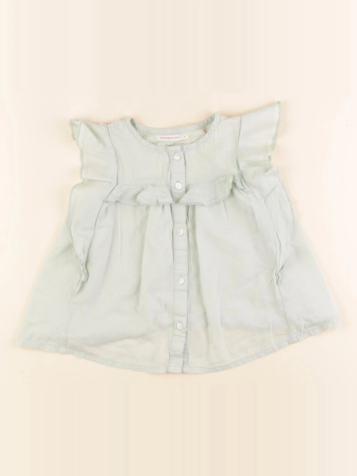 Monoprix - blouse vert - 4 ans