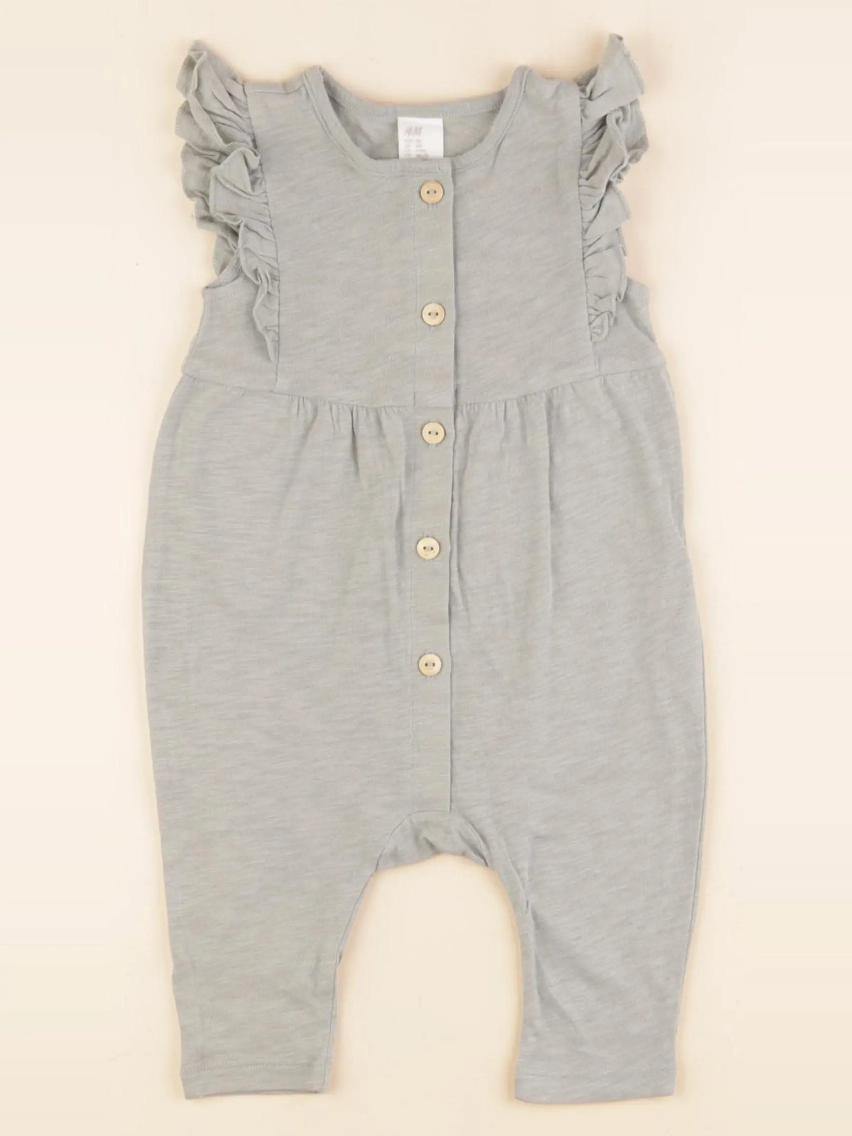 H&M - combinaison vert - 4/6 mois