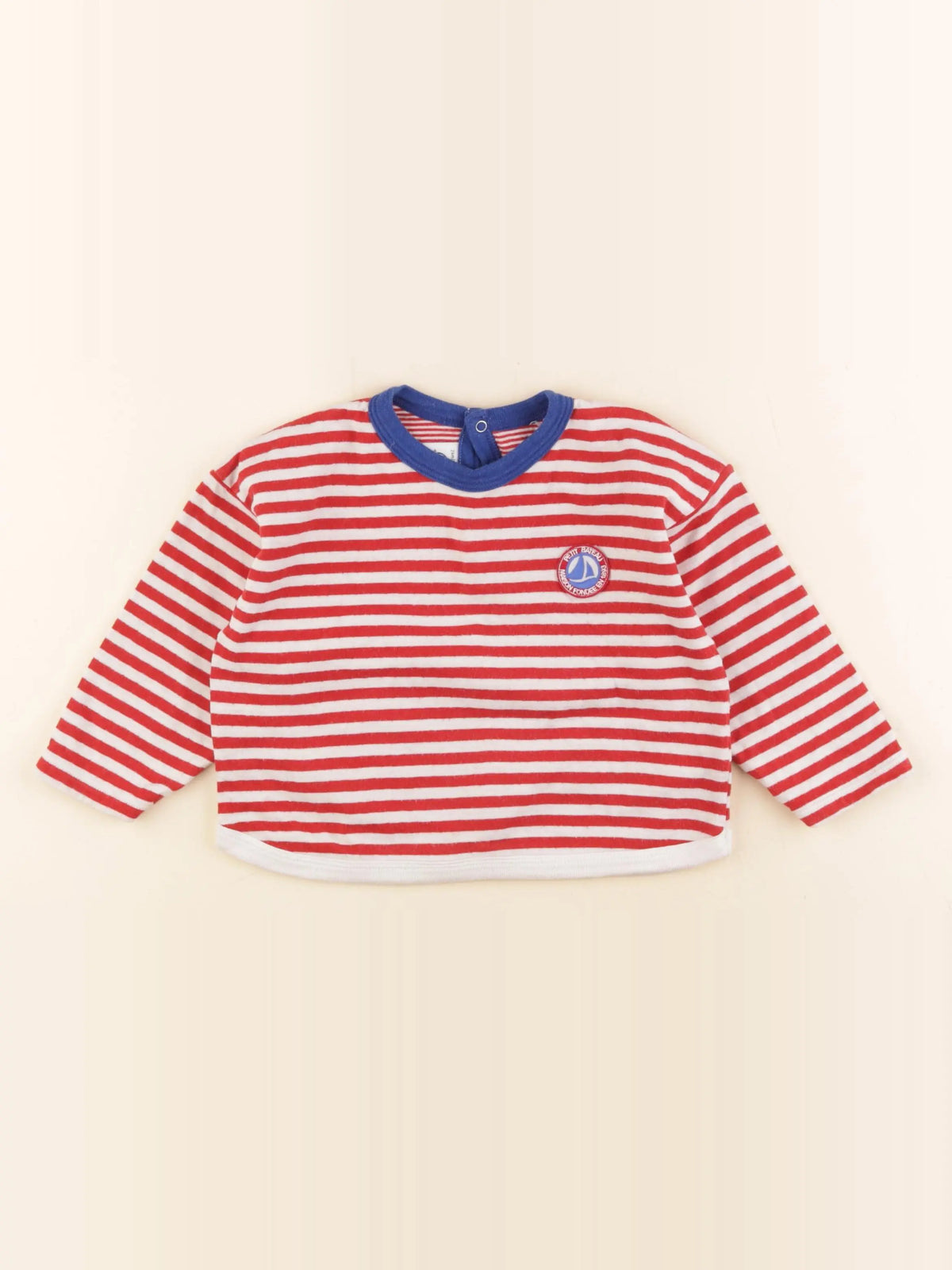 Petit Bateau - tee-shirt rouge - 24 mois