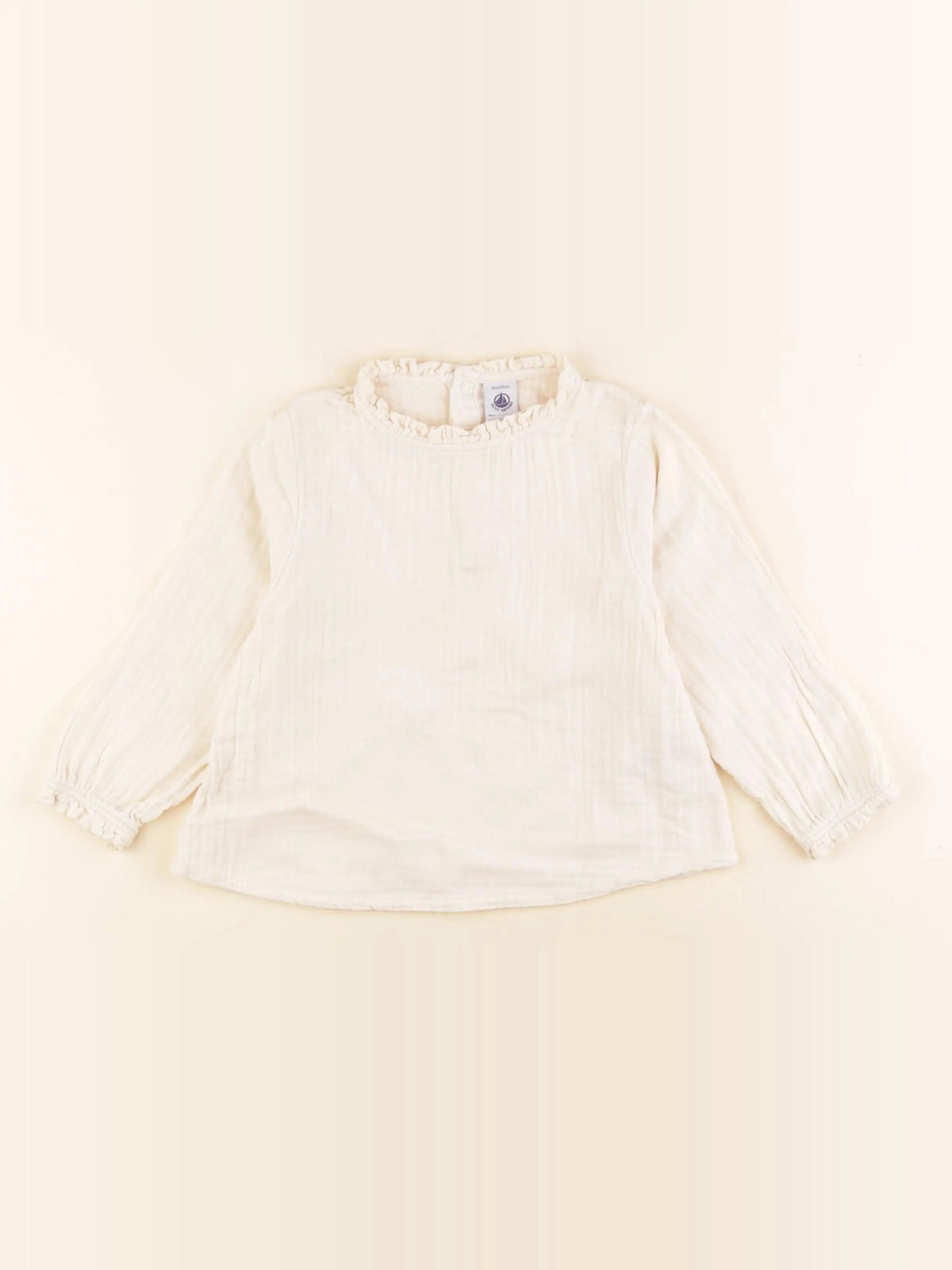 Petit Bateau - blouse beige - 36 mois