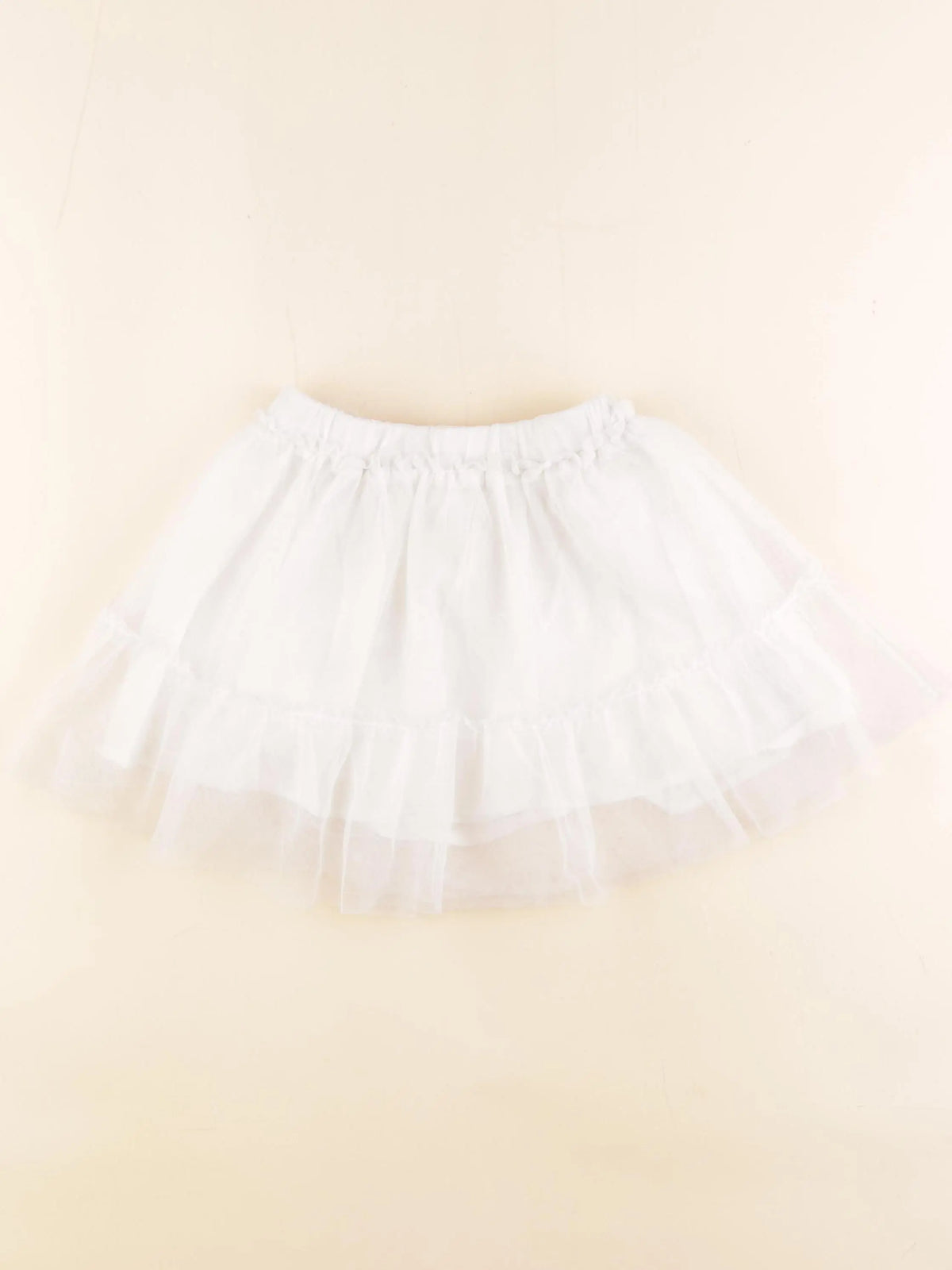 Vertbaudet - jupe blanc - 4 ans