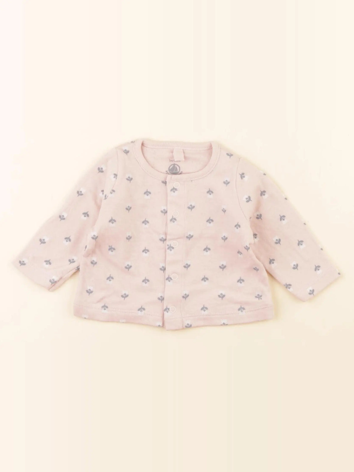 Petit Bateau - sweat rose - 3 mois