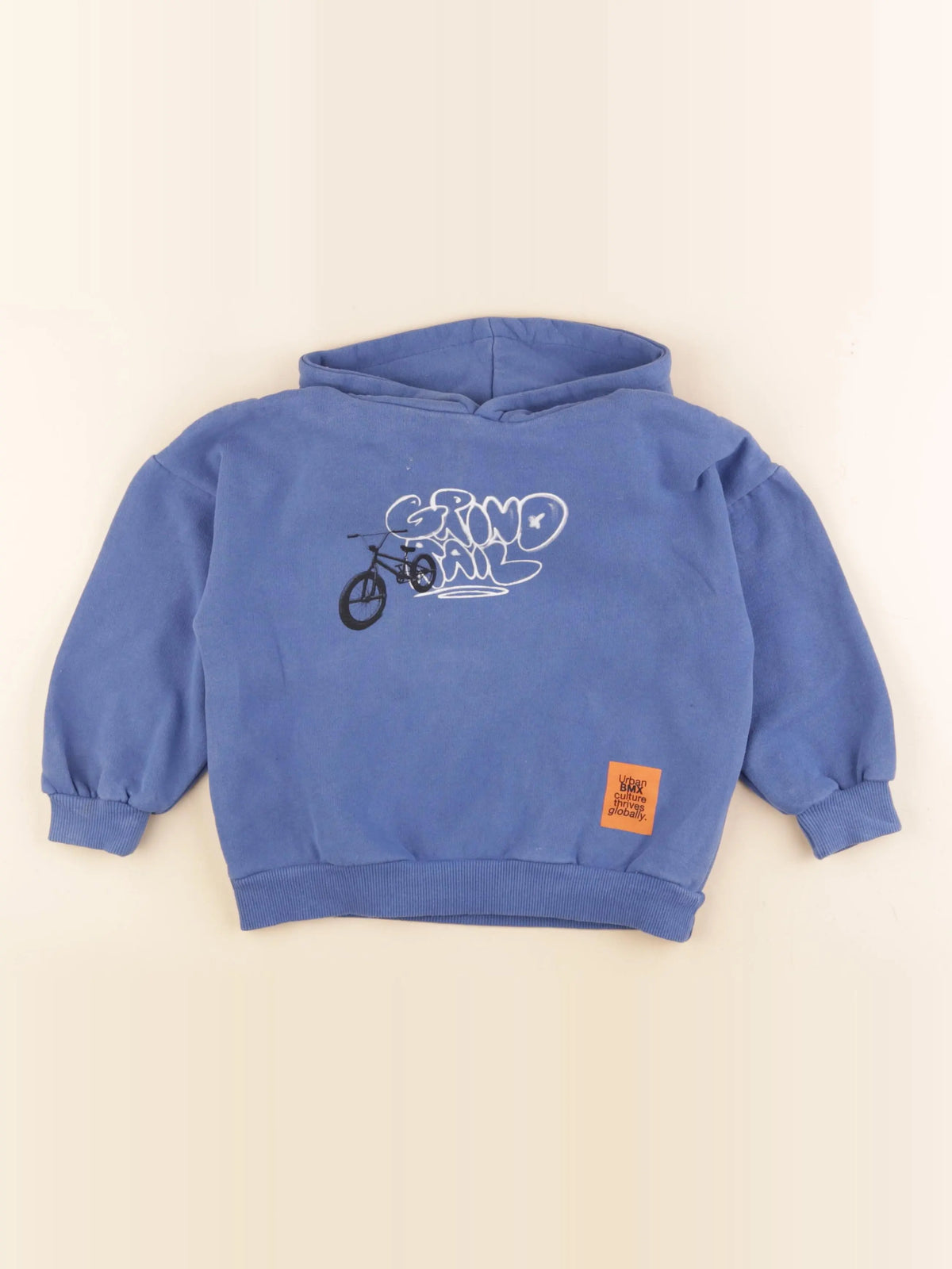 Zara - sweat imprimé au dos bleu - 6 ans