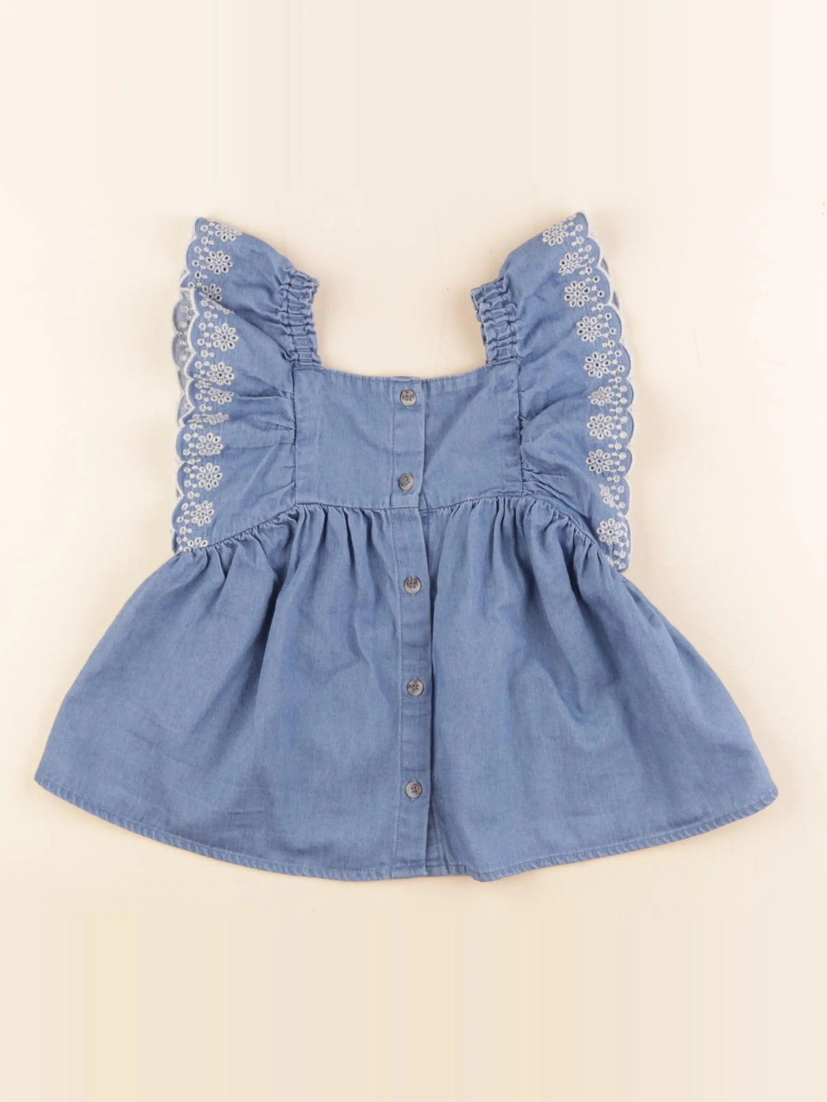 Vertbaudet - blouse bleu - 6 ans