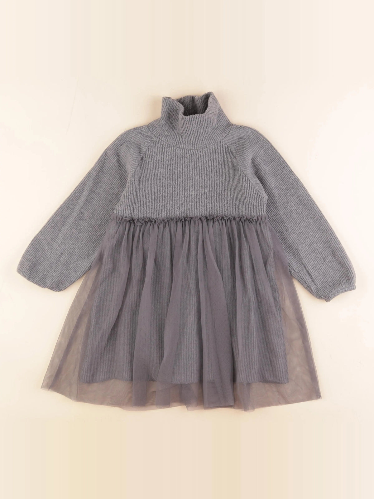 Zara - robe gris - 4/5 ans
