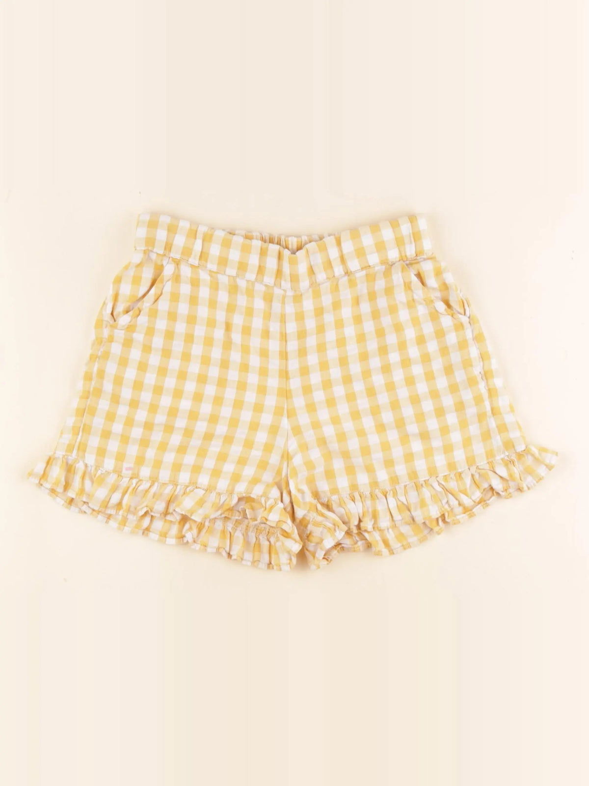 Vertbaudet - short jaune - 8 ans
