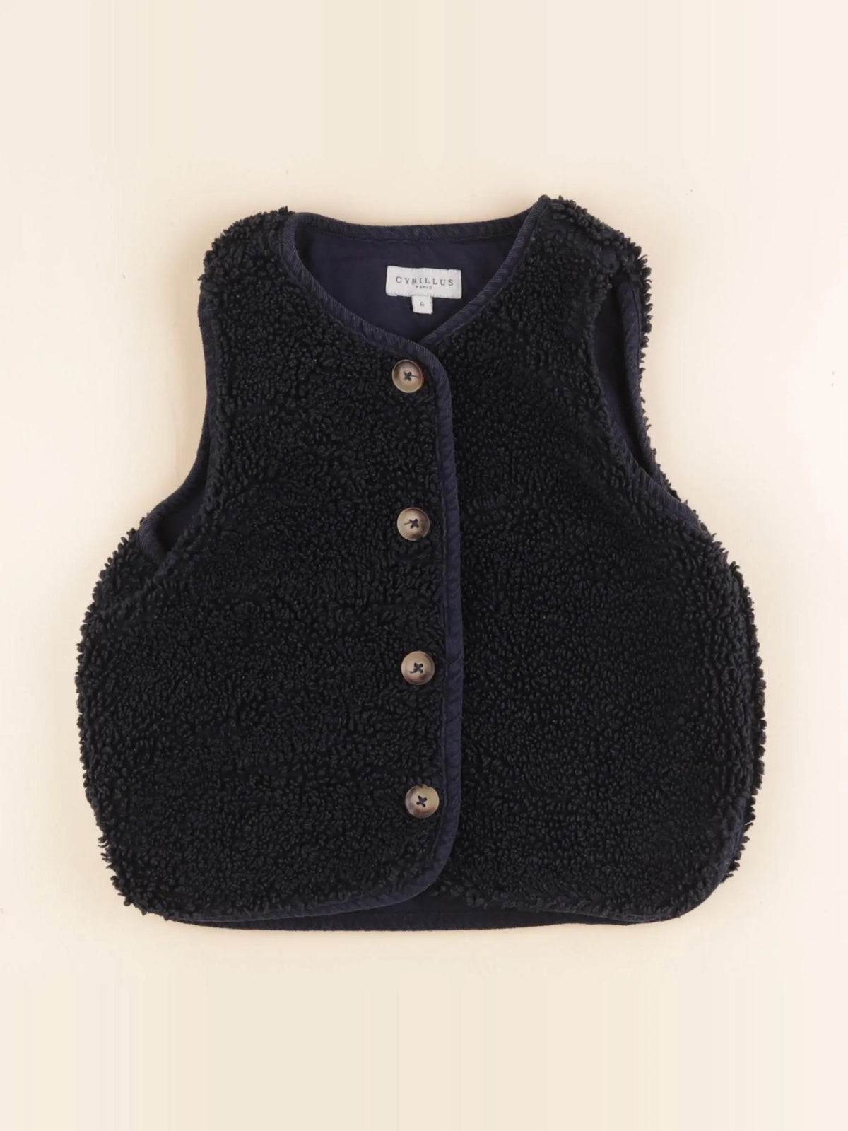 Cyrillus - gilet bleu - 6 ans