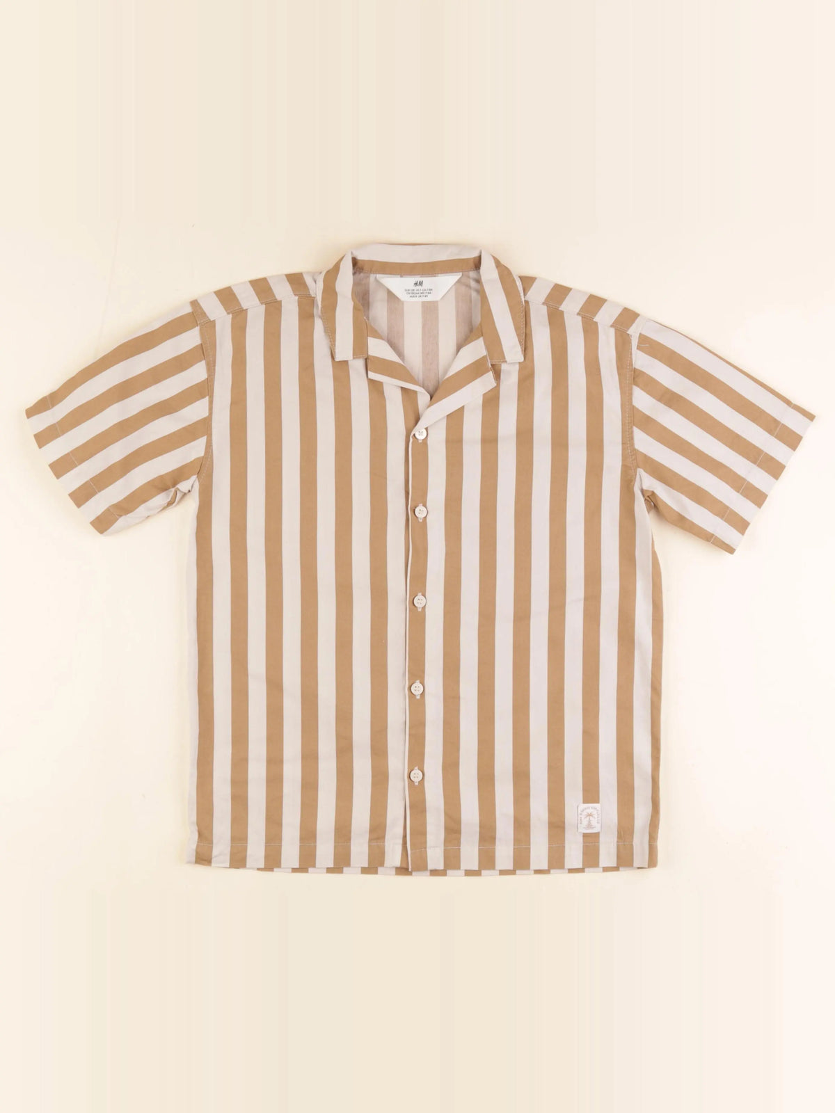 H&M - chemise marron - 7/8 ans