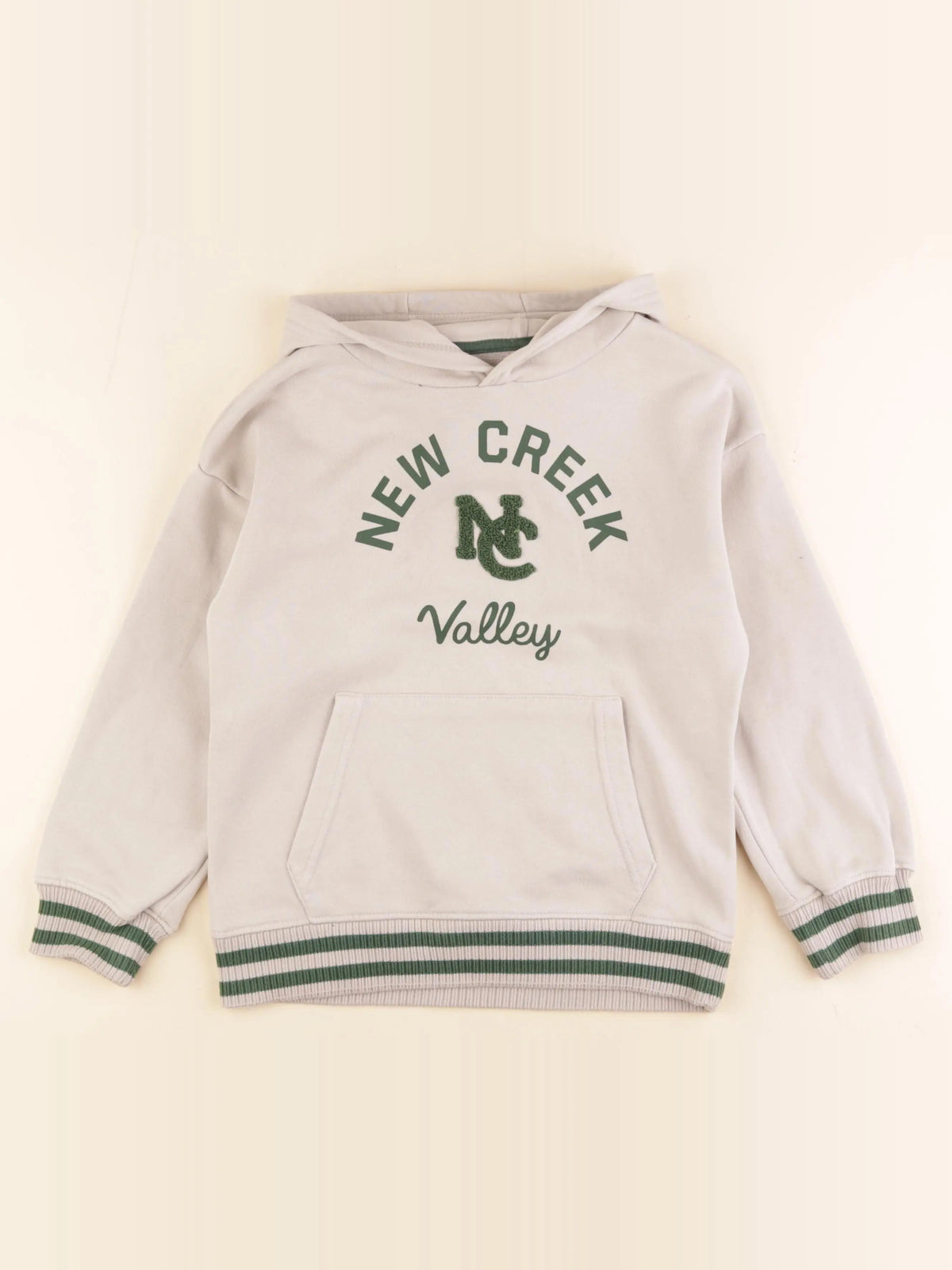 Monoprix - sweat beige - 8 ans
