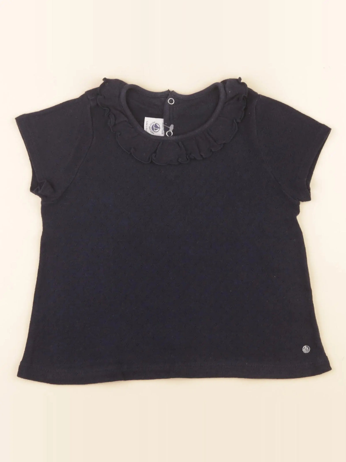 Petit Bateau - tee-shirt bleu - 36 mois