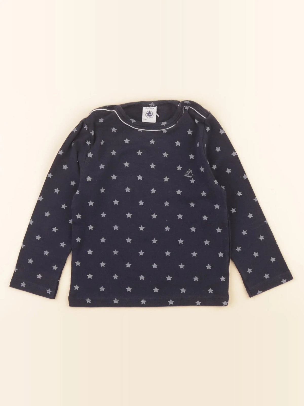 Petit Bateau - tee-shirt bleu - 36 mois