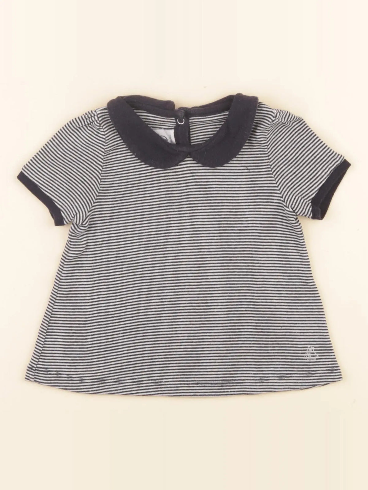 Petit Bateau - robe bleu - 12 mois