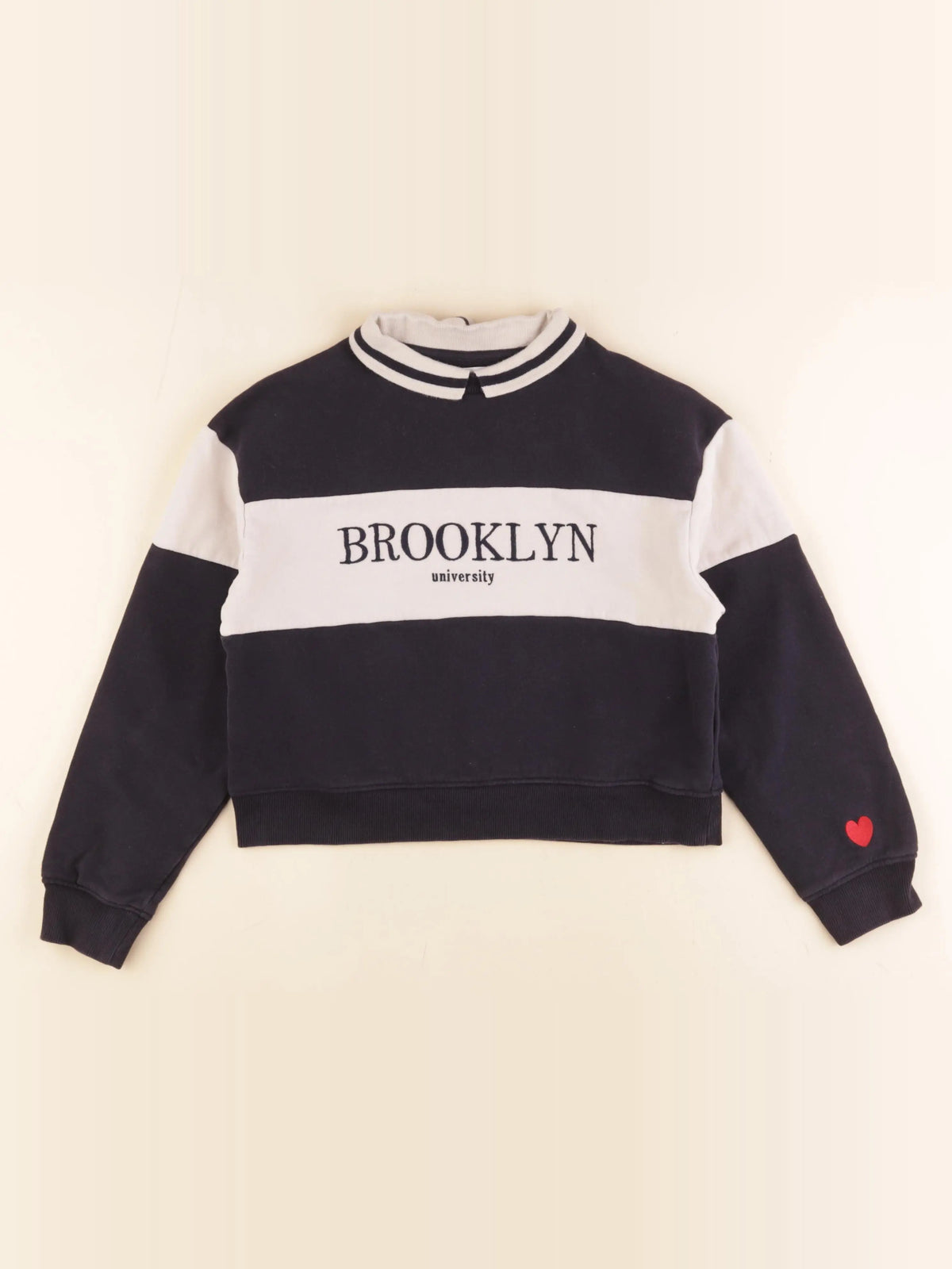 Vertbaudet - sweat bleu - 10 ans