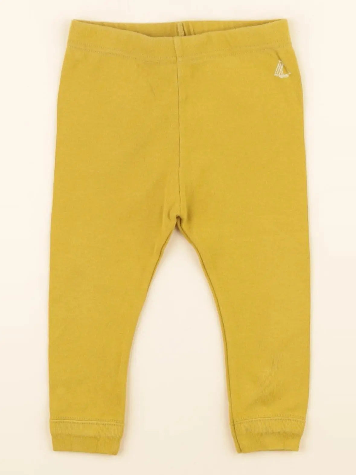 Petit Bateau - legging jaune - 12 mois