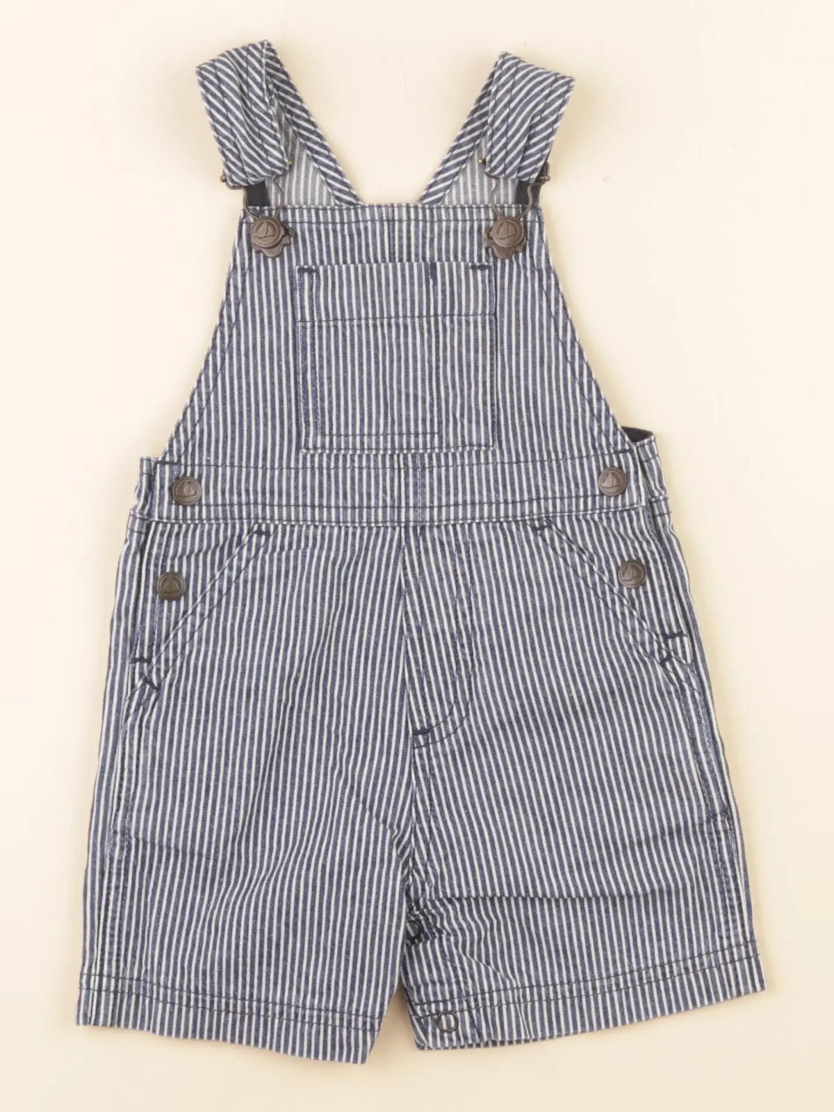 Petit Bateau - salopette bleu - 6 mois