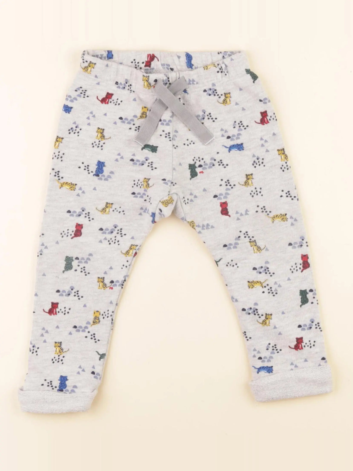 Petit Bateau - jogging bleu, gris - 18 mois