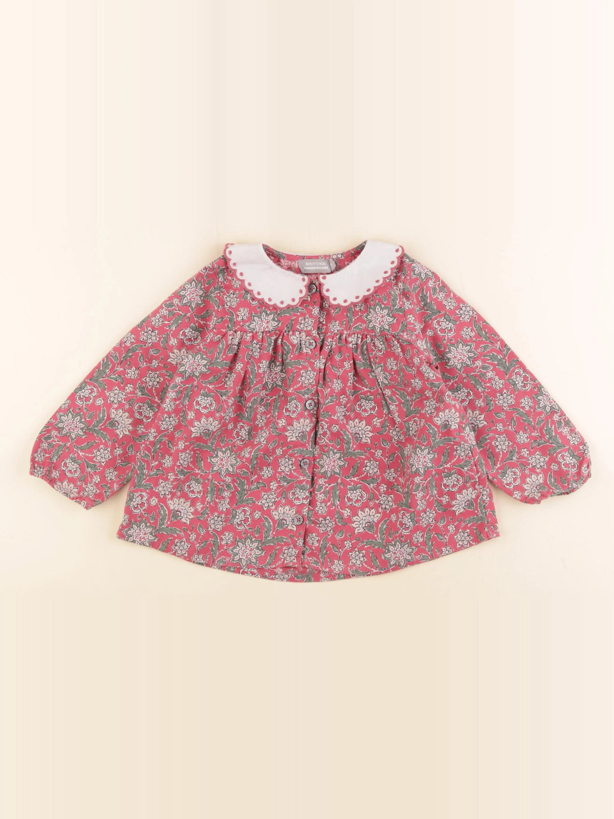 Boutchou - blouse rouge - 24 mois