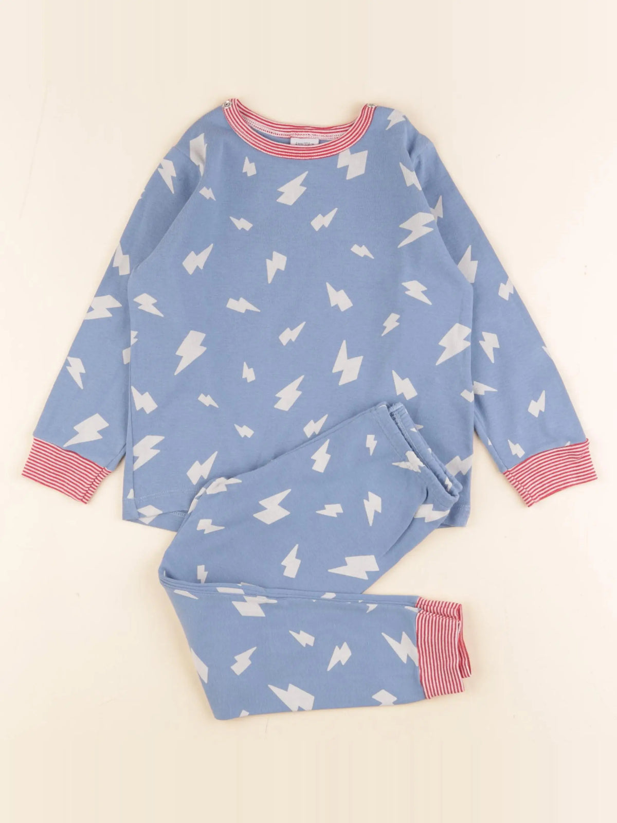 Petit Bateau - pyjama coton bleu - 4 ans
