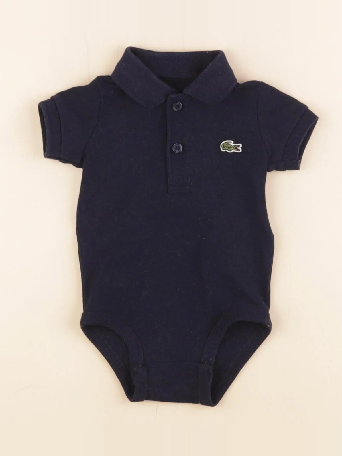 Lacoste - body à col bleu - 3 mois