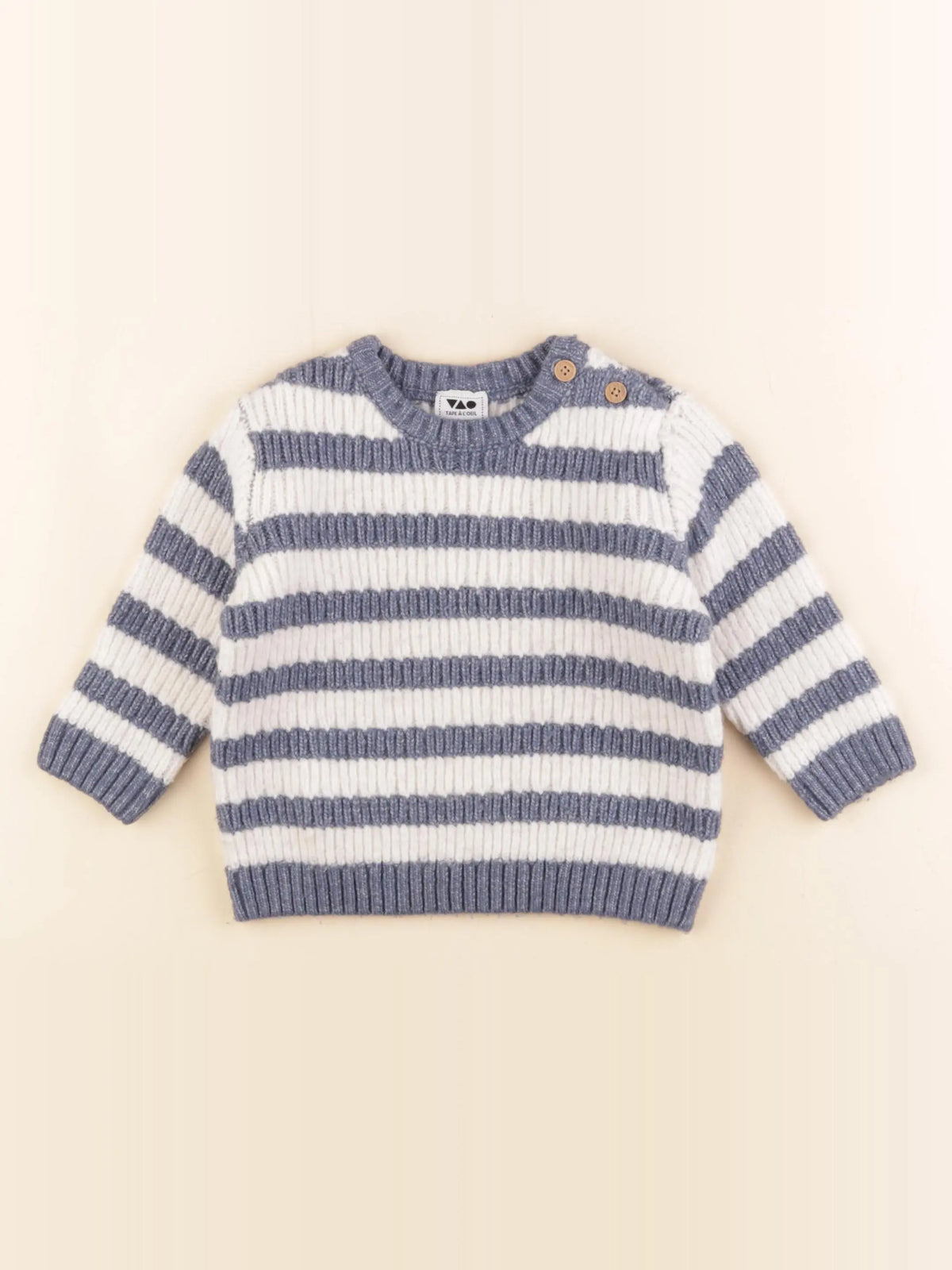 Tape à l'oeil - pull bleu - 12 mois