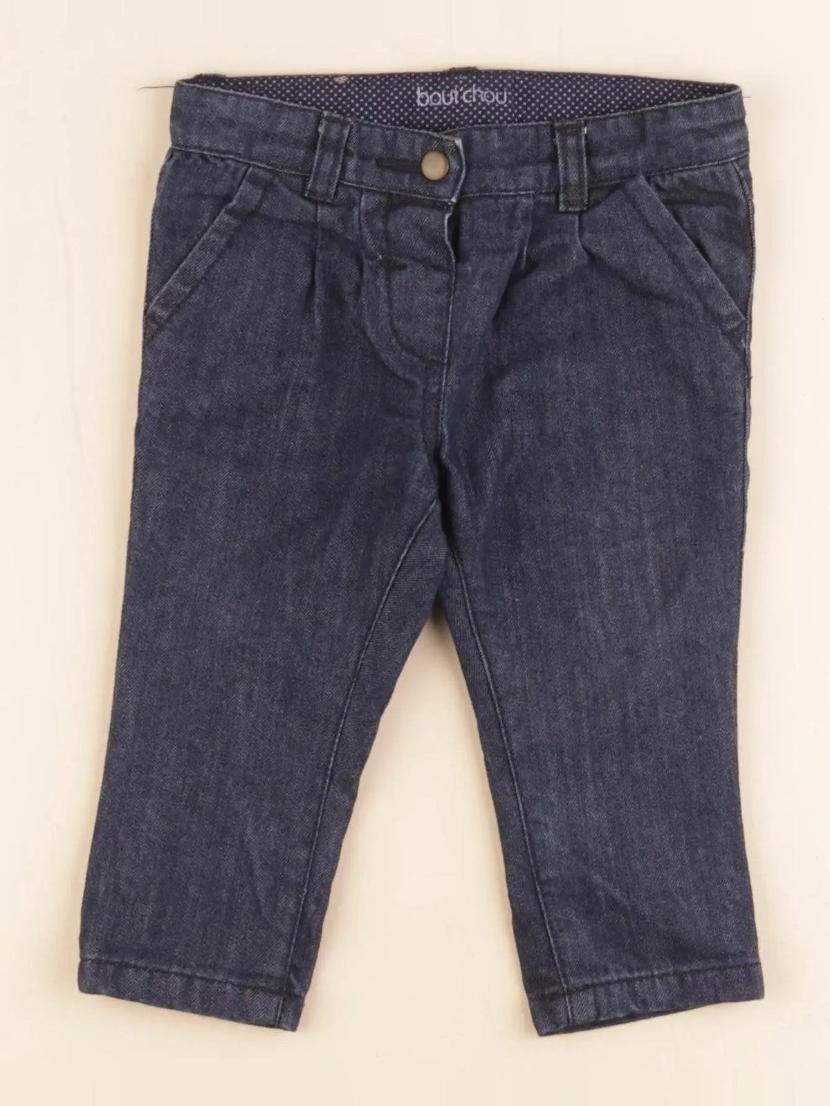Boutchou - jean doublé bleu - 9 mois