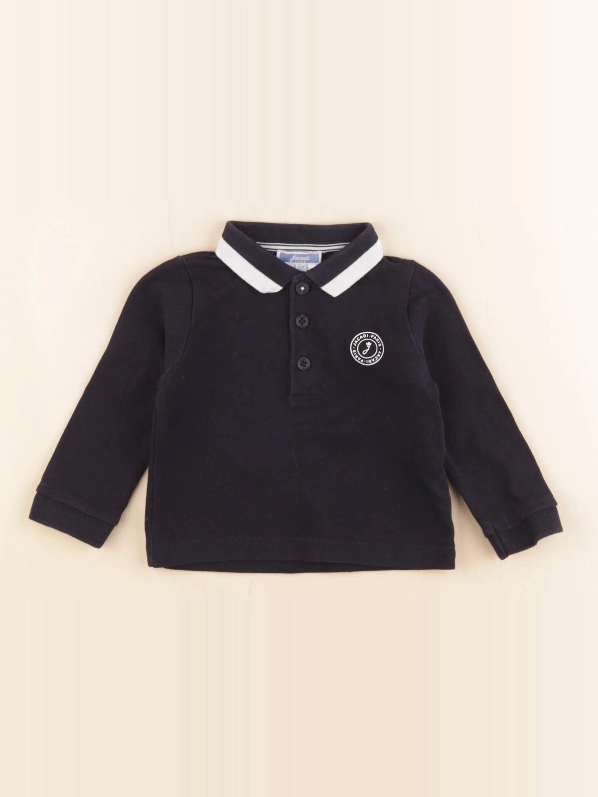 Jacadi - polo bleu - 12 mois