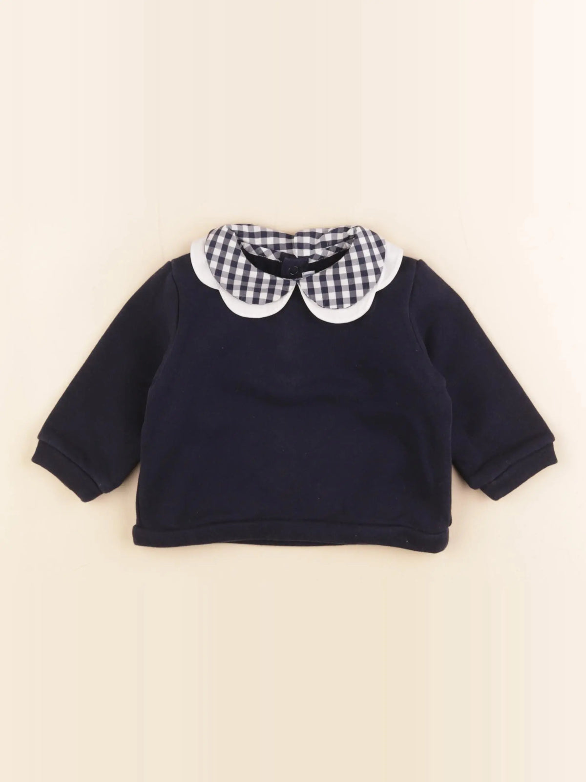 Jacadi - sweat bleu - 6 mois