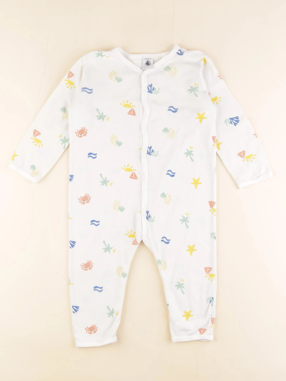 Petit Bateau - pyjama coton multicolore - 24 mois