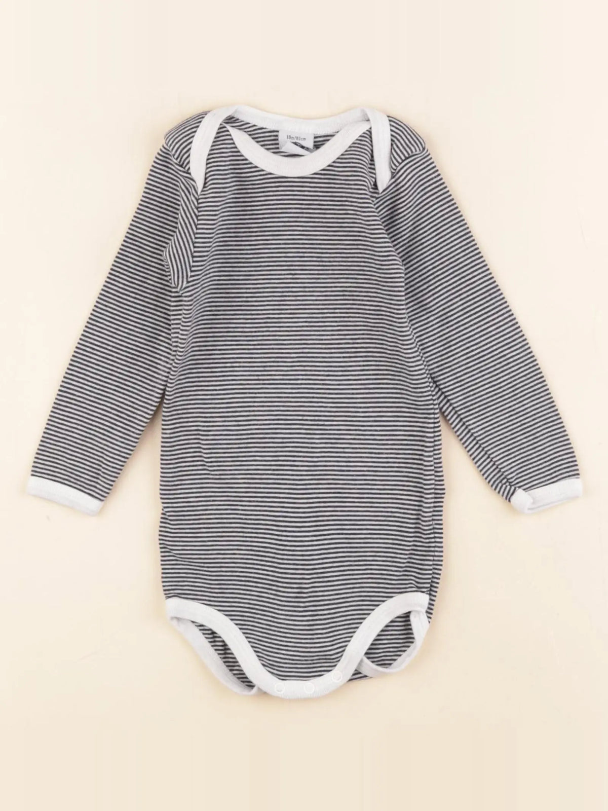 Petit Bateau - body bleu - 18 mois
