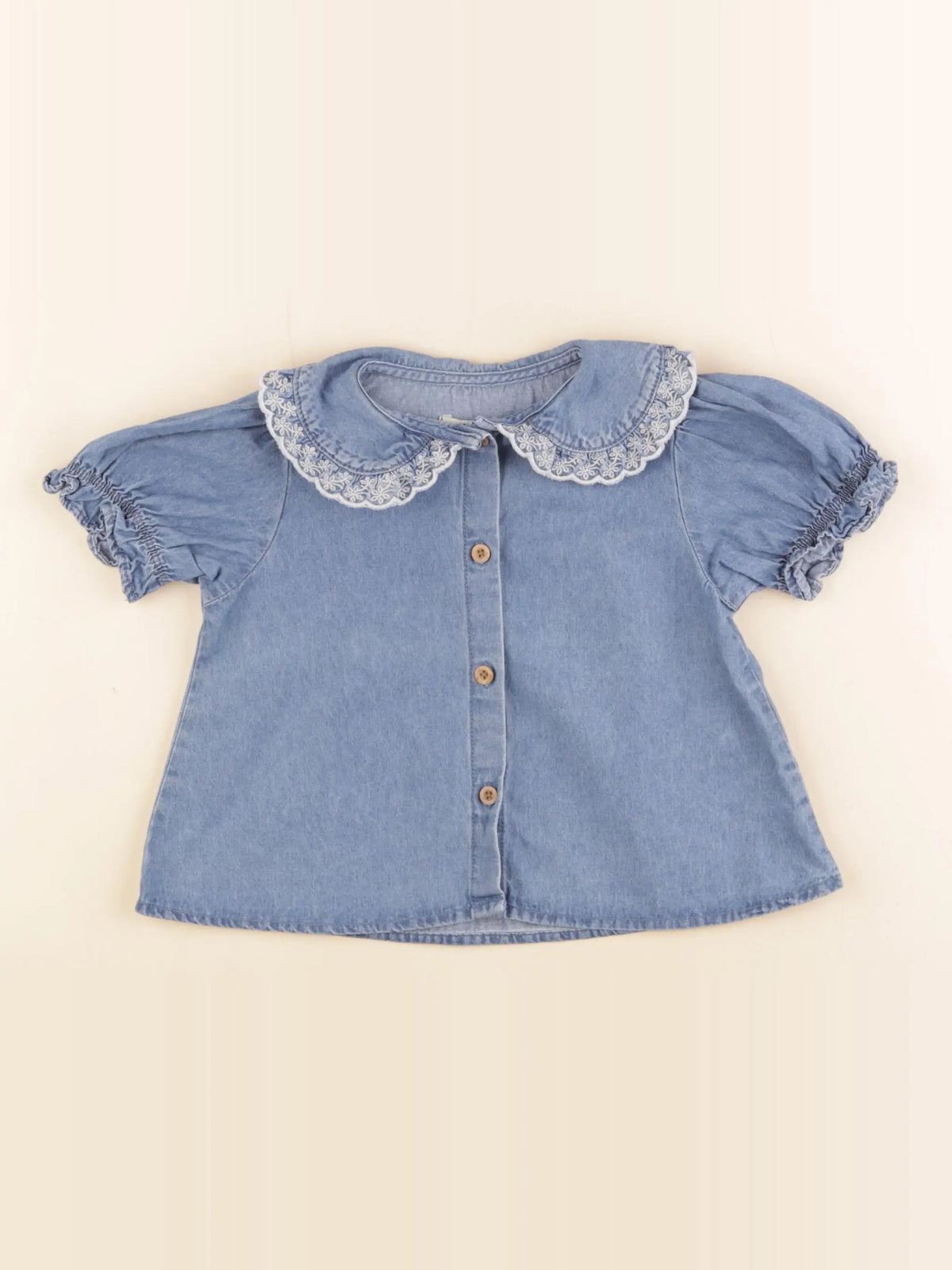 Vertbaudet - chemise bleu - 3 ans