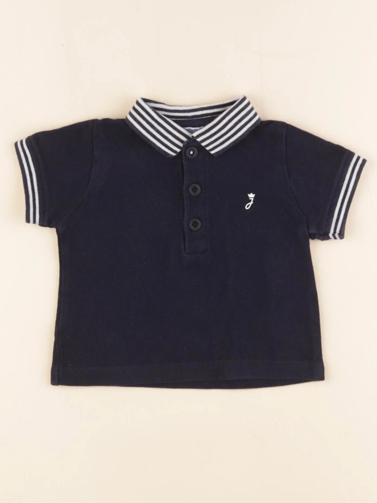Jacadi - polo bleu - 6 mois