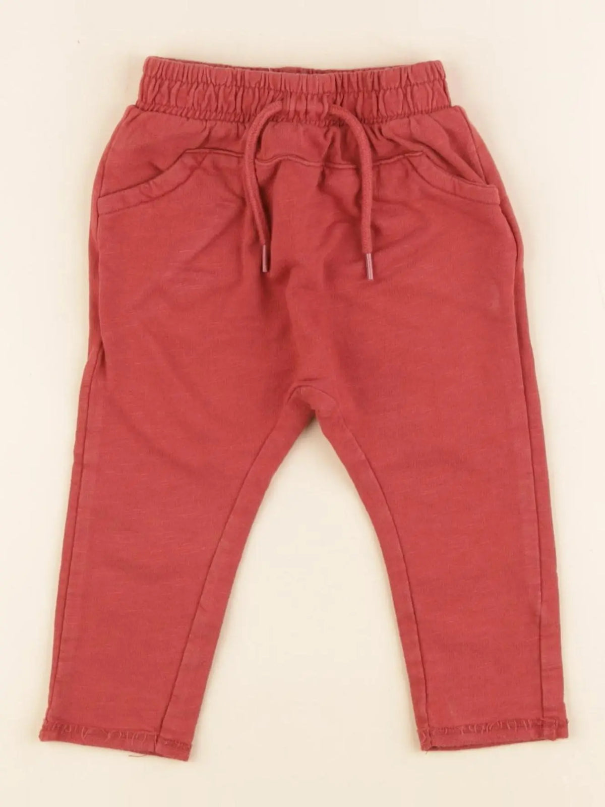 Vertbaudet - jogging rouge - 9 mois