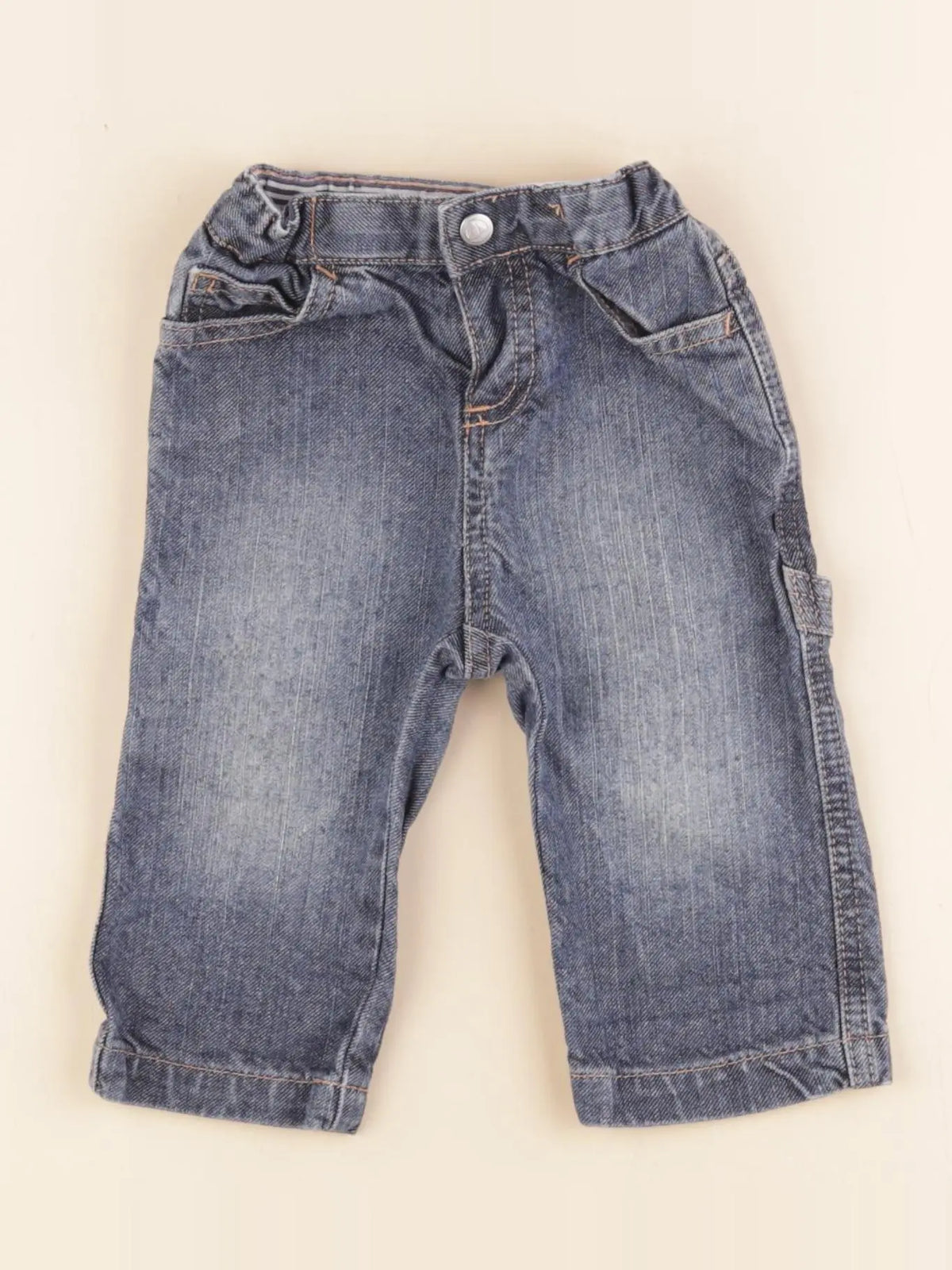 Petit Bateau - jean bleu - 6 mois