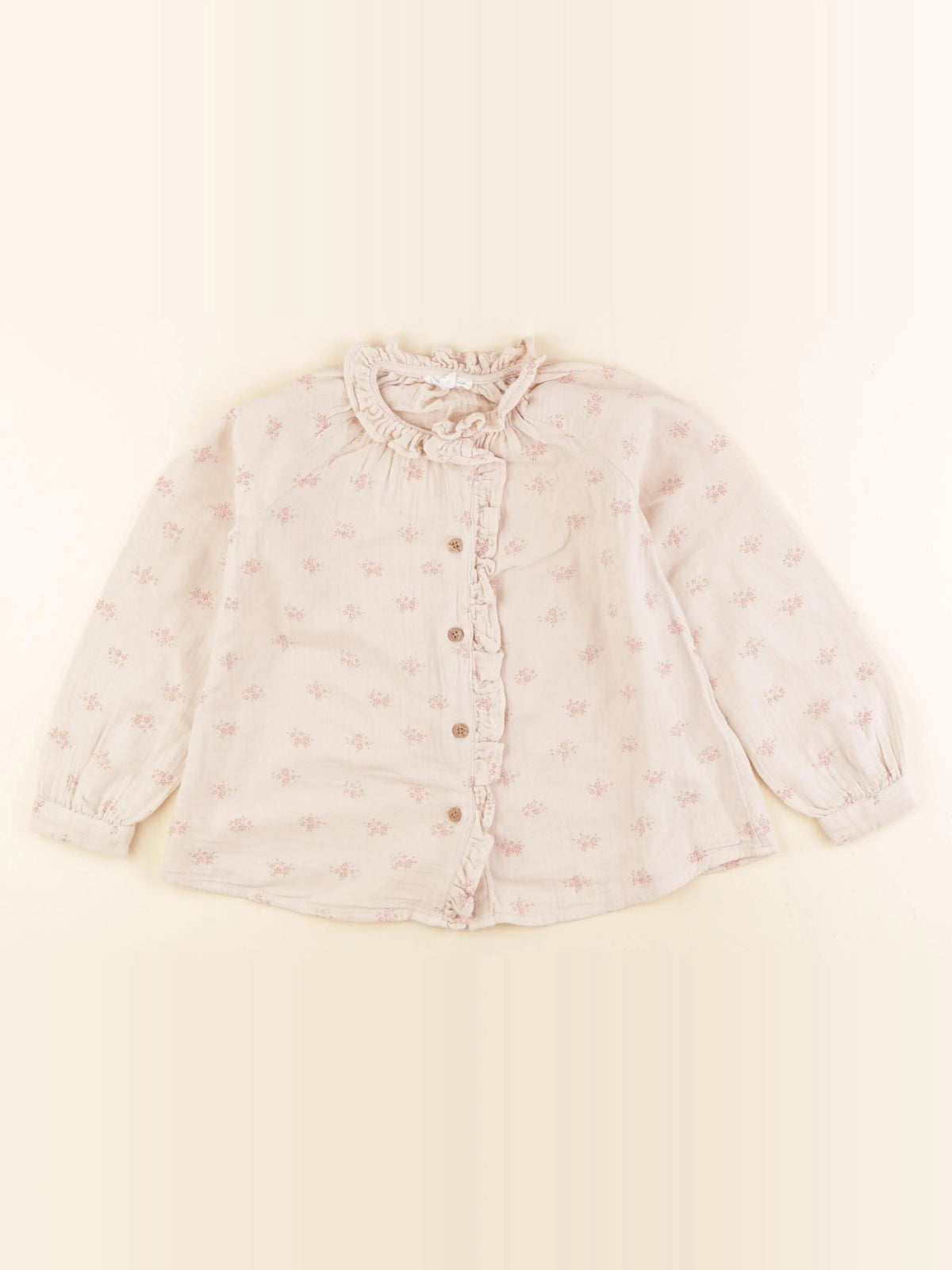 Vertbaudet - blouse beige - 5 ans