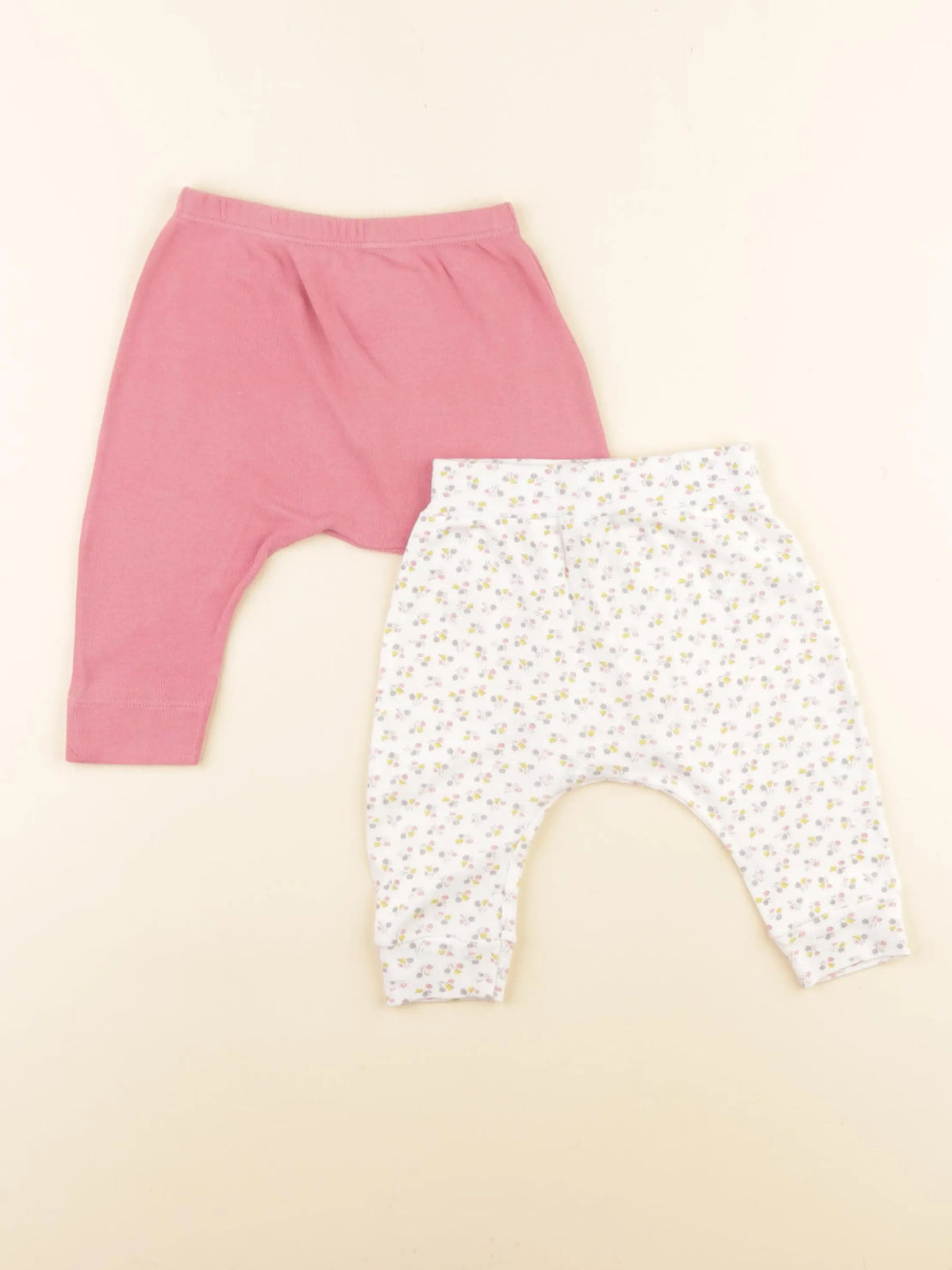 Petit Bateau - lot de 2 leggings multicolore - 6 mois