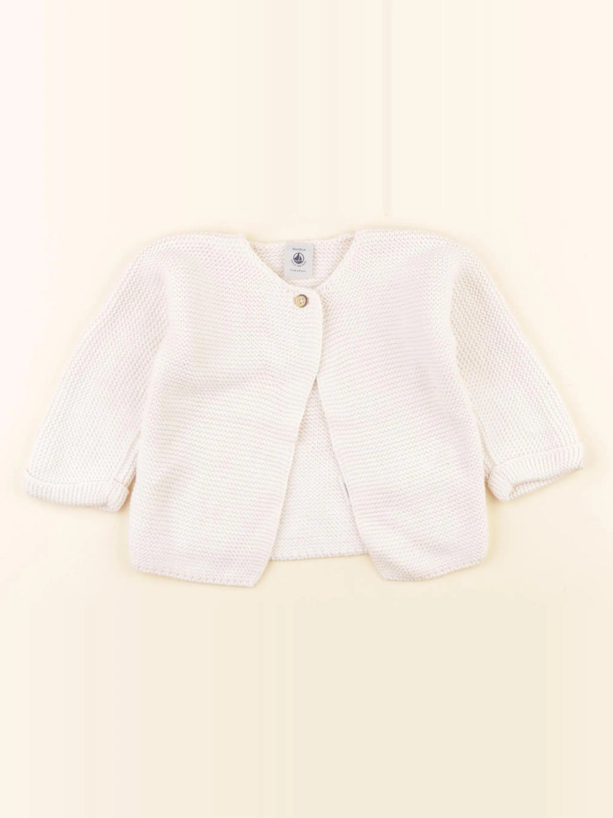 Petit Bateau - gilet beige - 18 mois