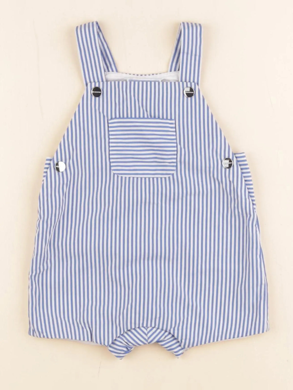 Jacadi - salopette bleu, blanc - 6 mois
