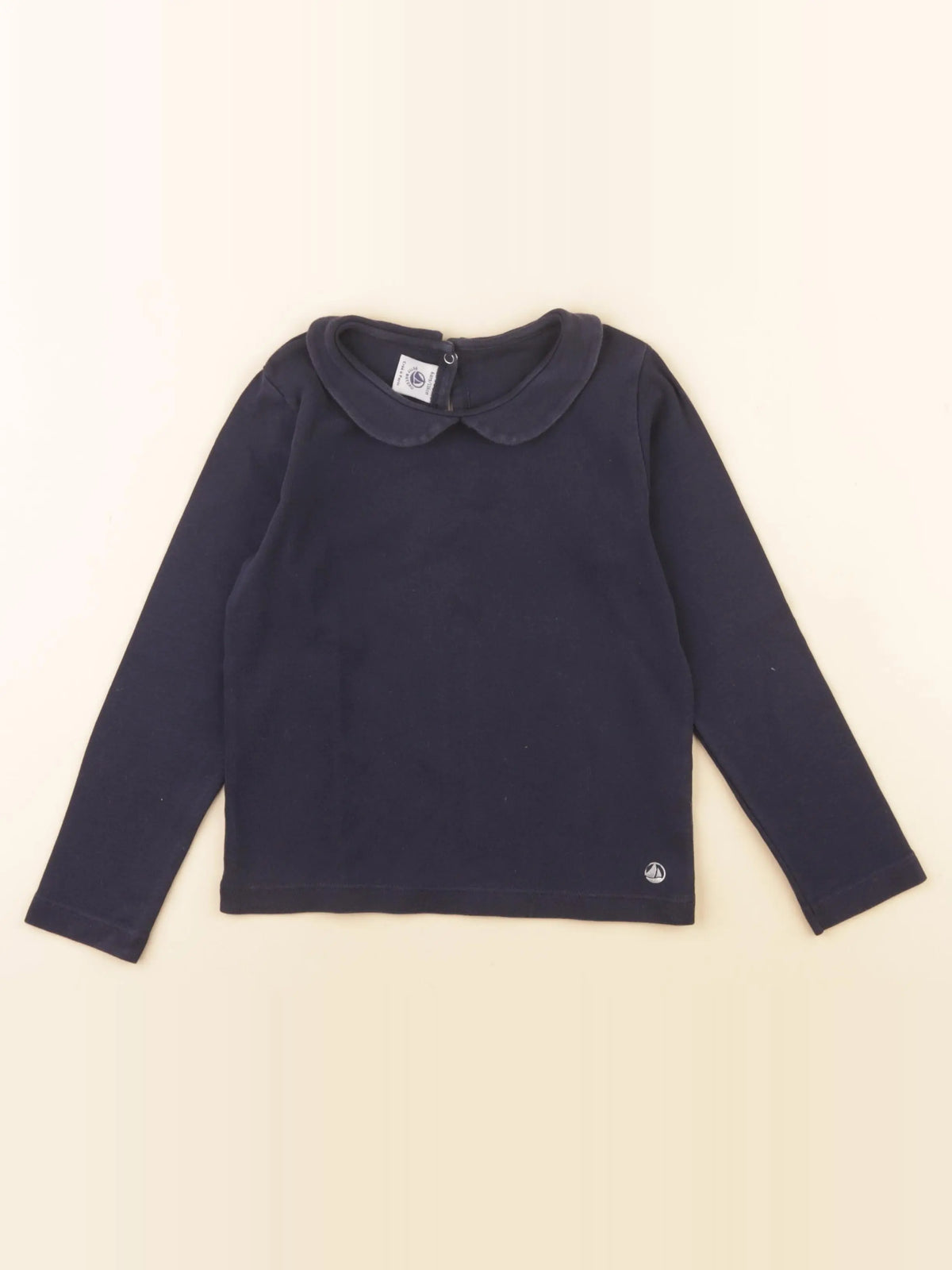 Petit Bateau - tee-shirt bleu - 6 ans