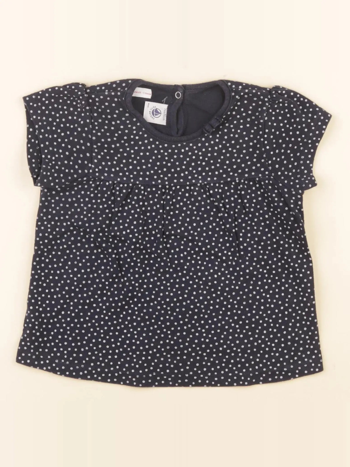 Petit Bateau - tee-shirt bleu - 24 mois