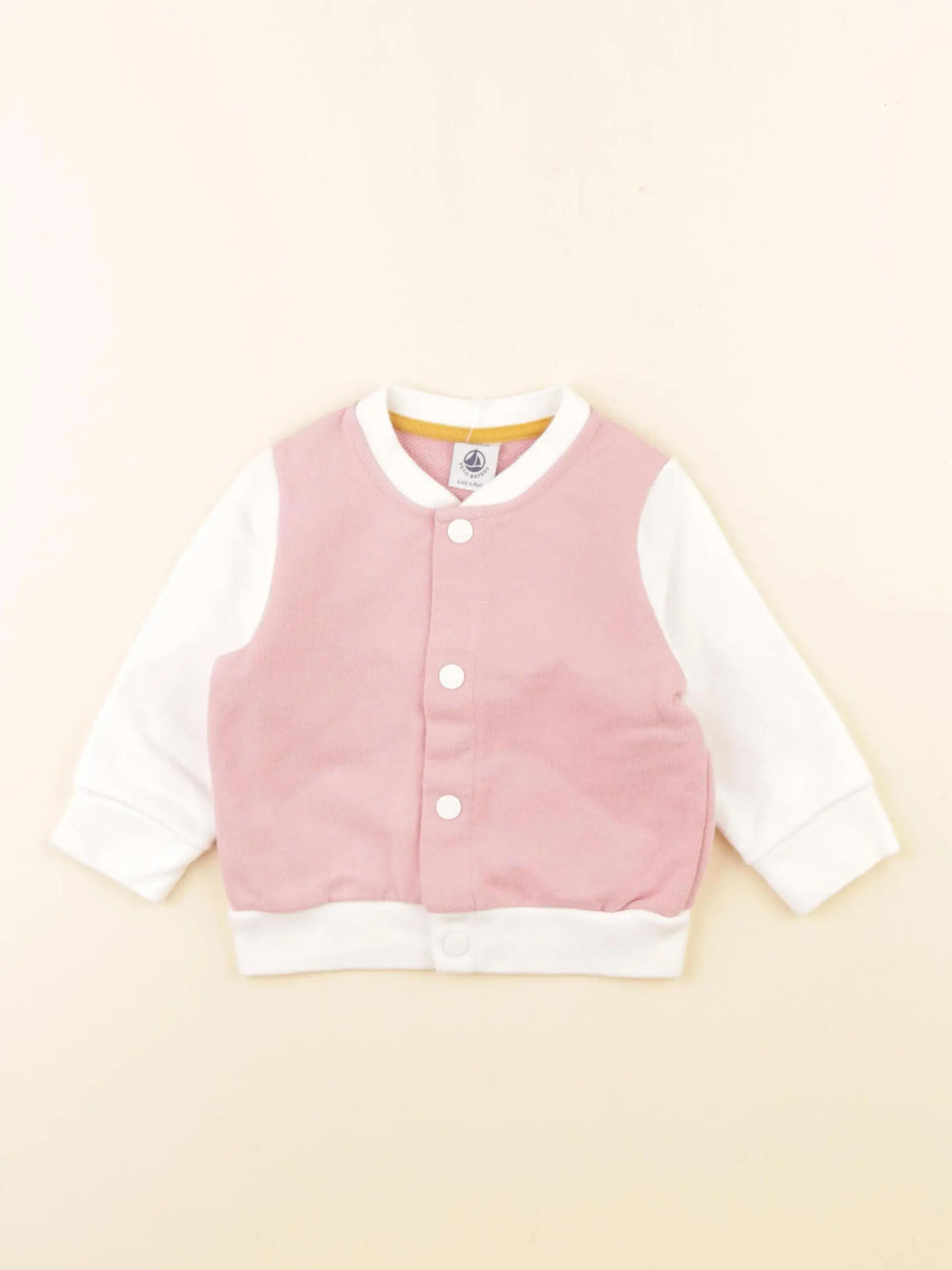 Petit Bateau - sweat imprimé au dos rose - 6 mois
