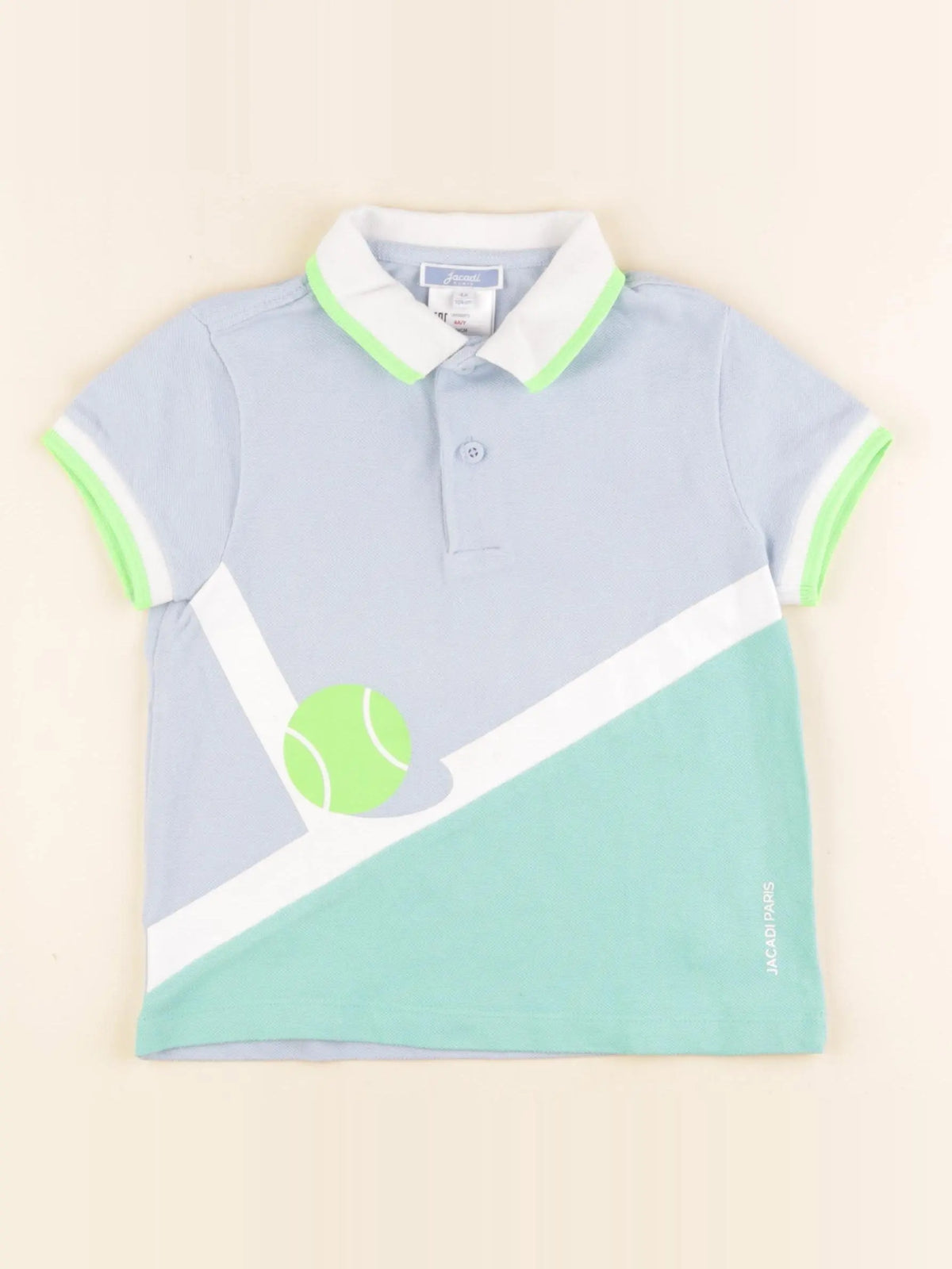 Jacadi - polo bleu - 4 ans