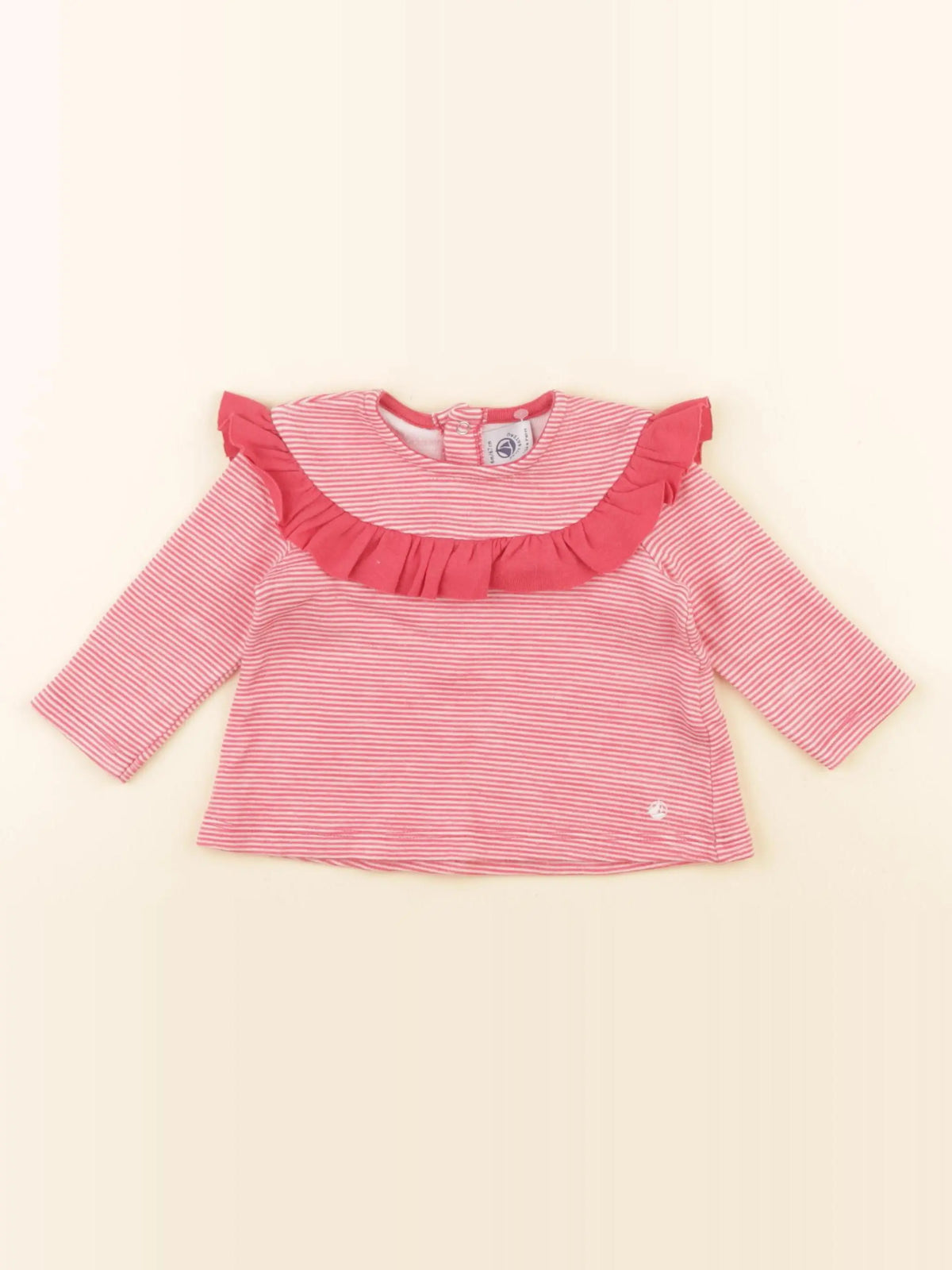 Petit Bateau - tee-shirt rose - 6 mois