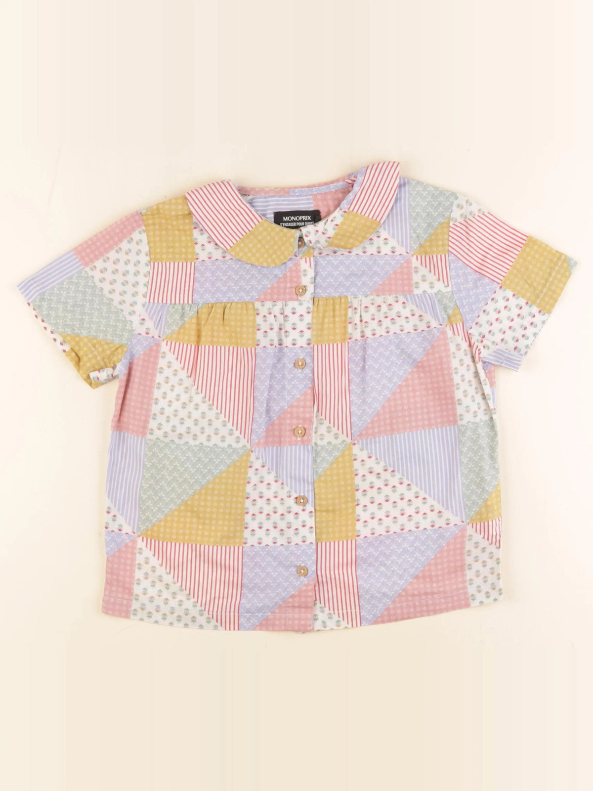 Monoprix - blouse multicolore - 8 ans