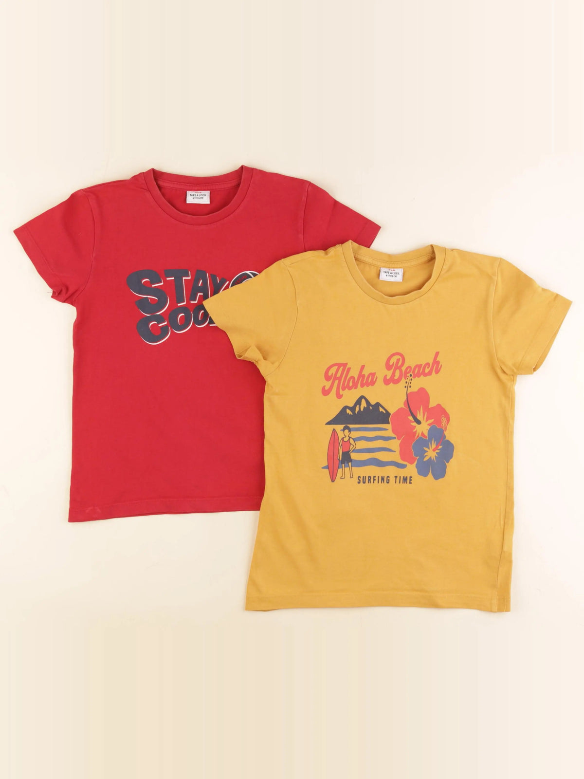Tape à l'oeil - lot de 2 tee-shirts multicolore - 6 ans