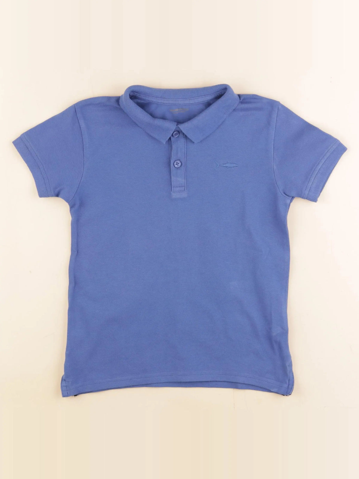 Vertbaudet - polo bleu - 6 ans